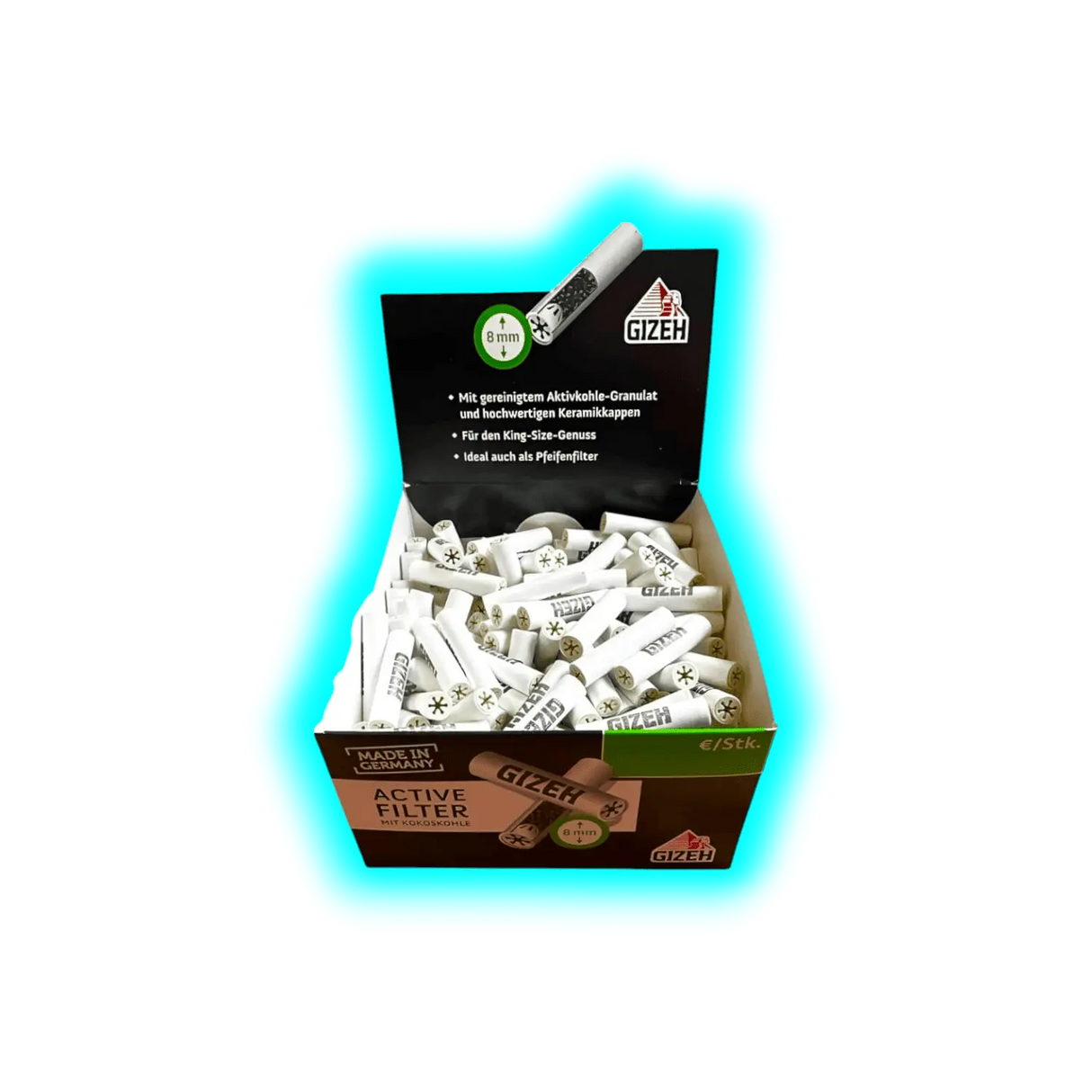 GIZEH Active Filter 8mm 200pcs