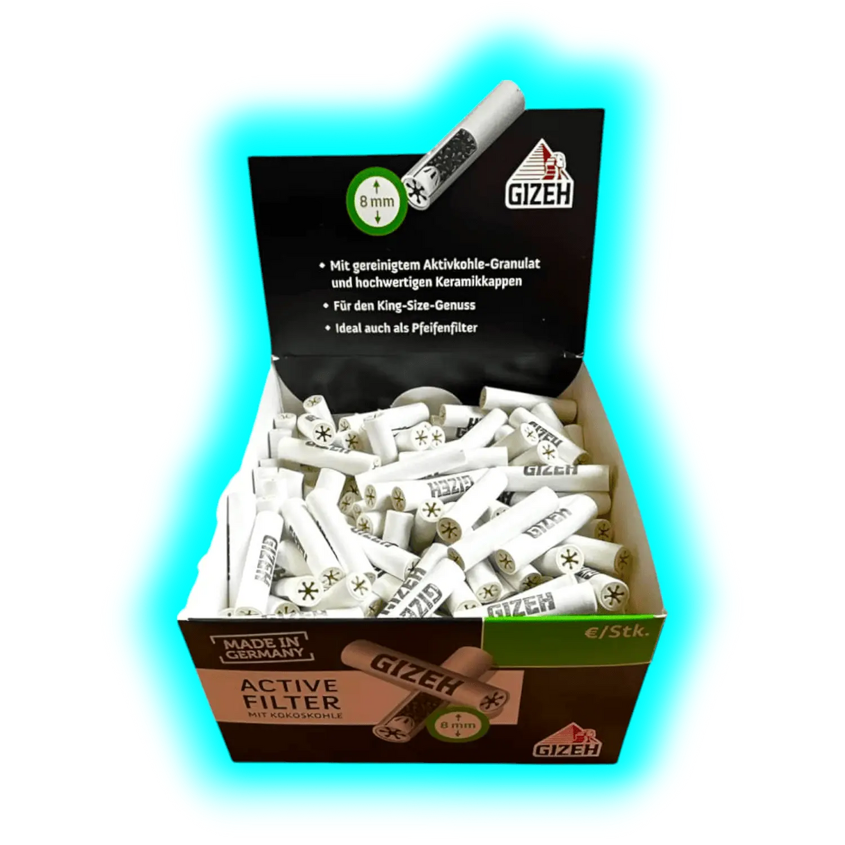 GIZEH Active Filter 8mm 200pcs