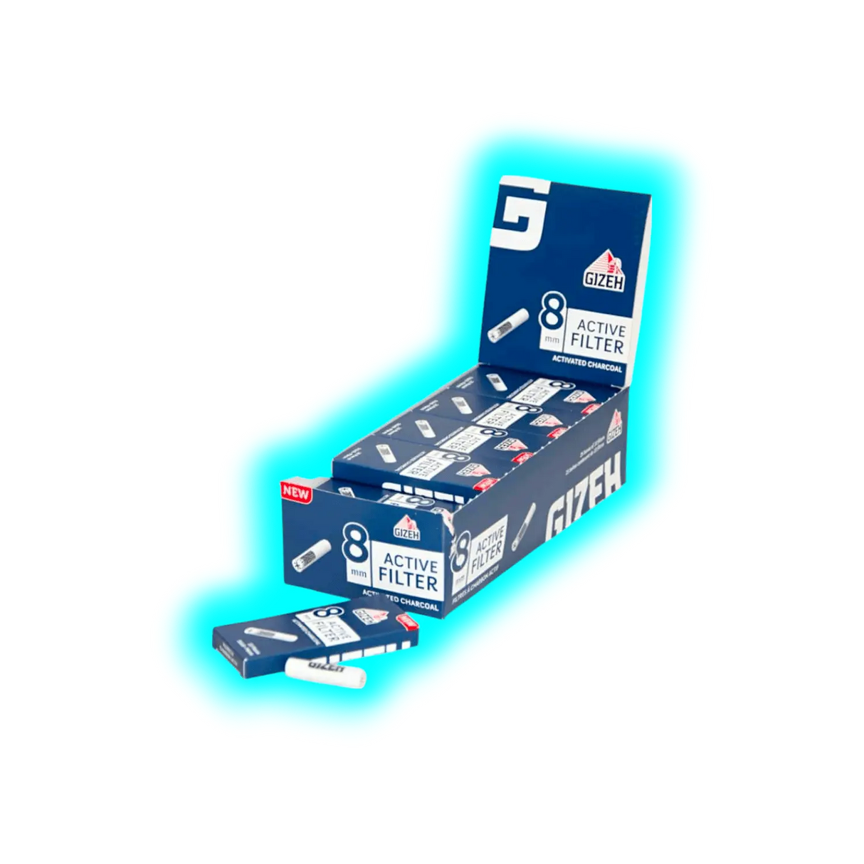 GIZEH Active Filter 8mm Box 25 x 10 Stk