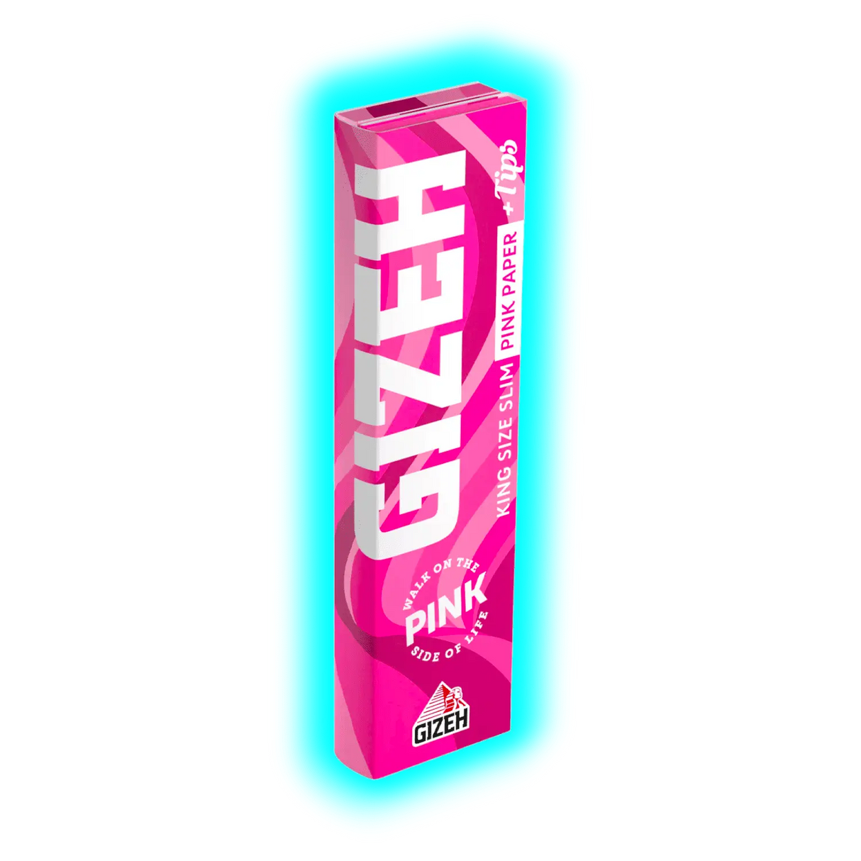 GIZEH ALL Pink King Size Slim + Tips Display 26pcs