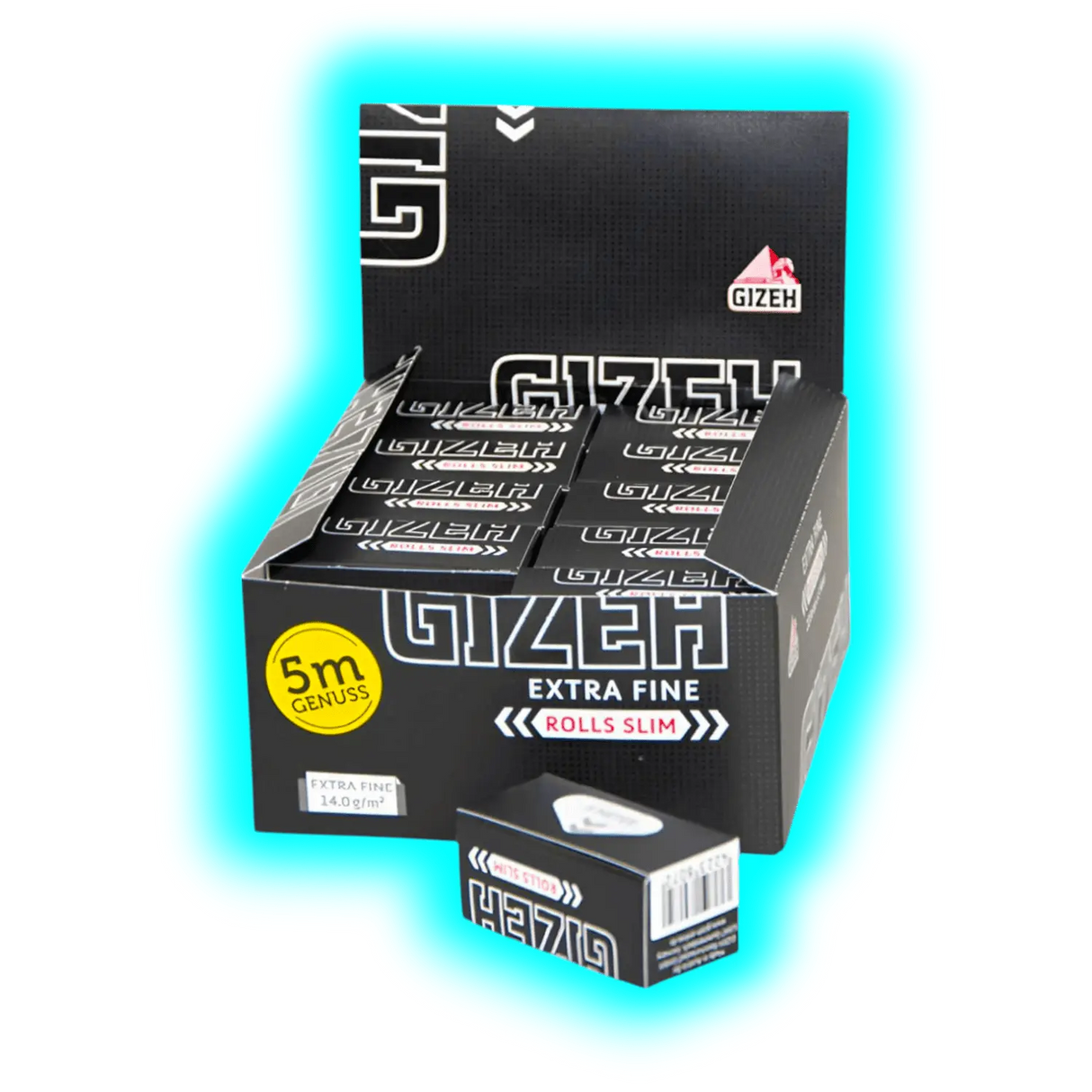 GIZEH Black Rolls Slim Box