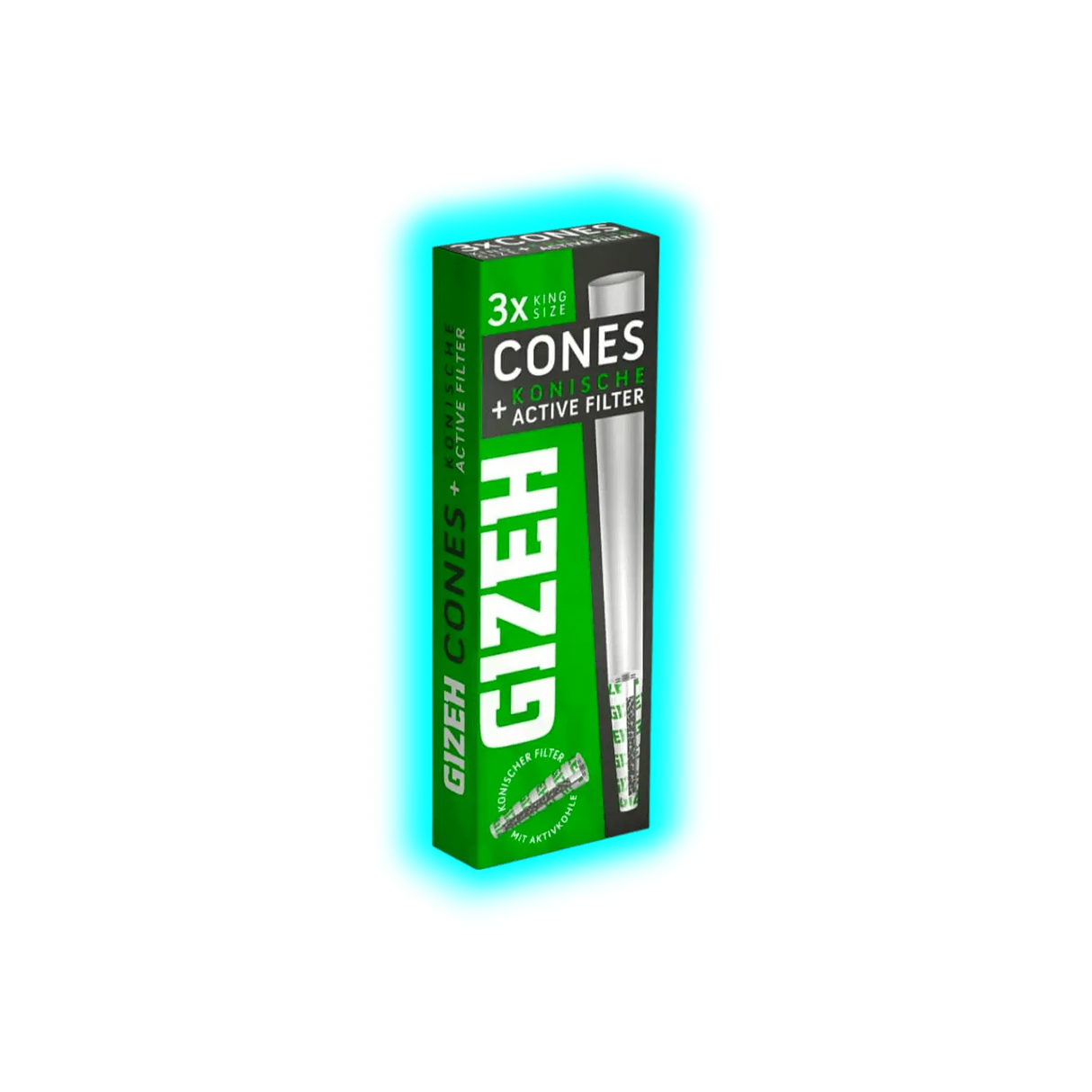 GIZEH Cones KS Konische Hülsen Aktivkohle Filter