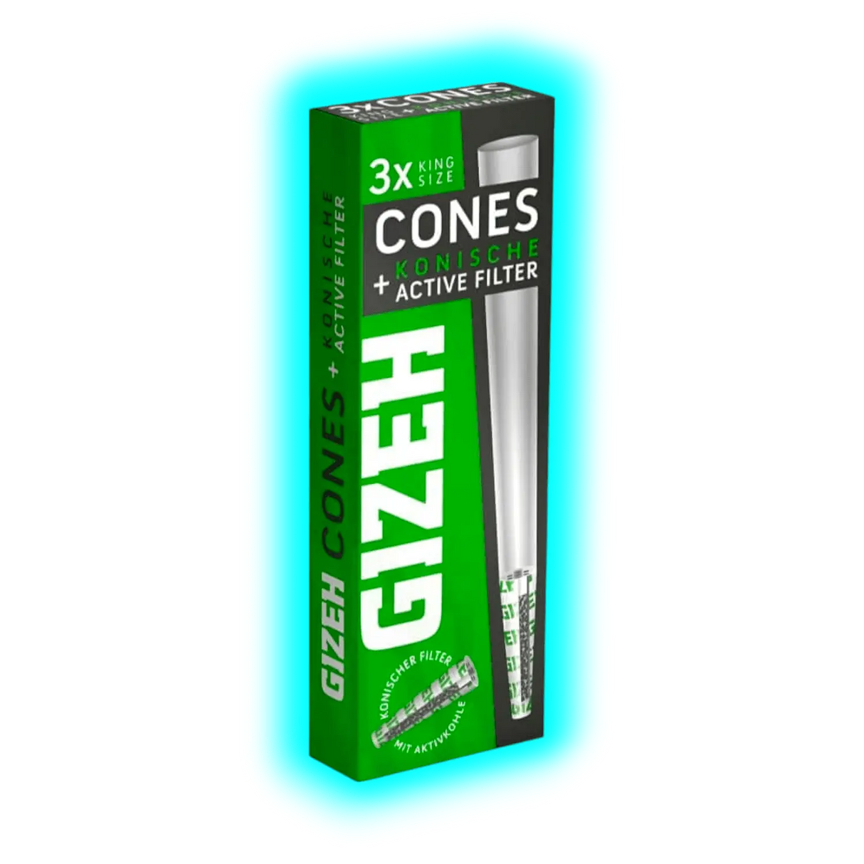 GIZEH Cones KS Konische Hülsen Aktivkohle Filter