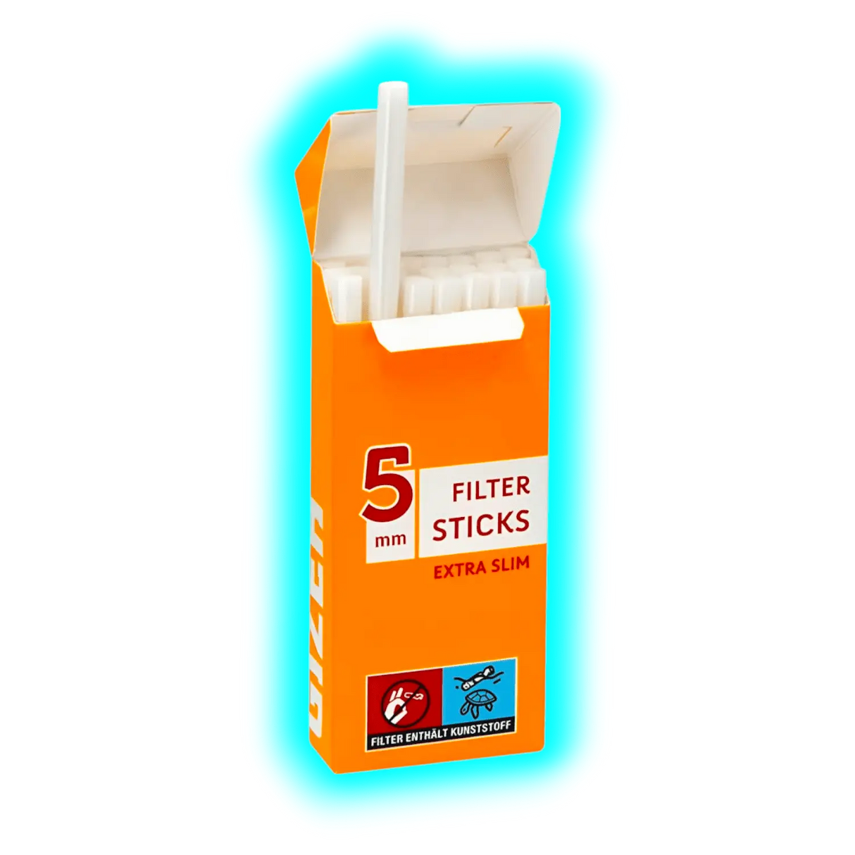 GIZEH Extra Slim Filter Sticks 5mm Display