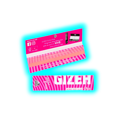 GIZEH Papers KingSize Slim Pink Edition