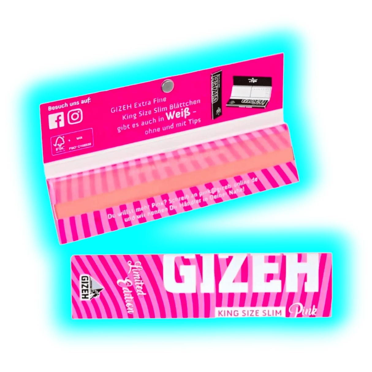 GIZEH Papers KingSize Slim Pink Edition