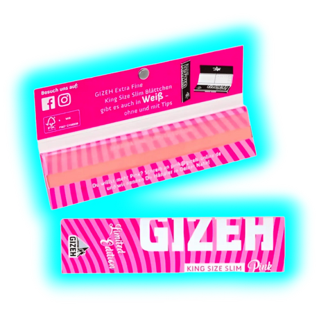 GIZEH Papers KingSize Slim Pink Edition