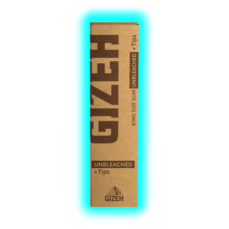 GIZEH Papers Unbleached King Size Slim + Tips