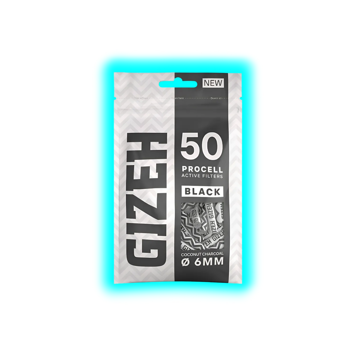 GIZEH ProCell Black 6mm 50pcs