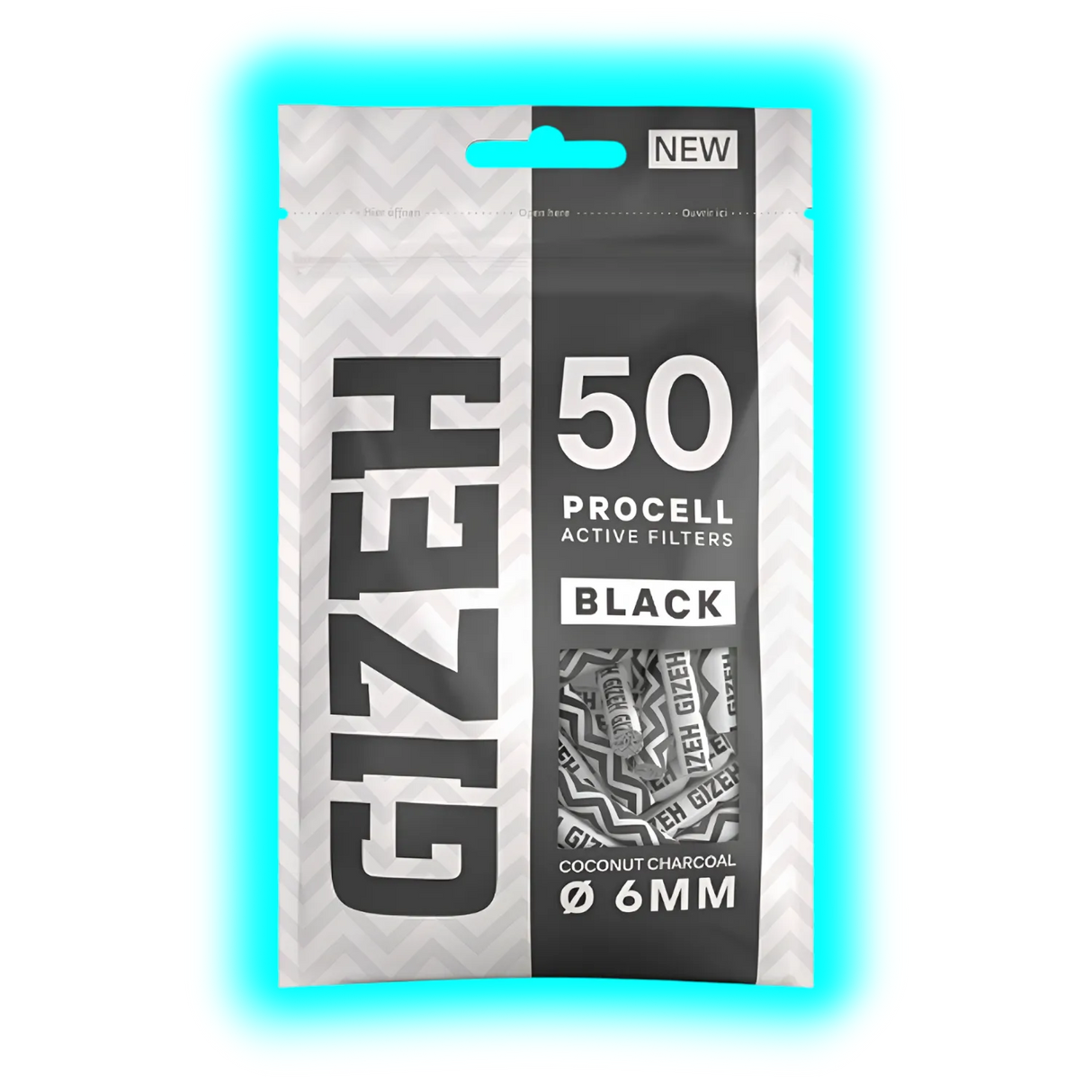 GIZEH ProCell Black 6mm 50pcs