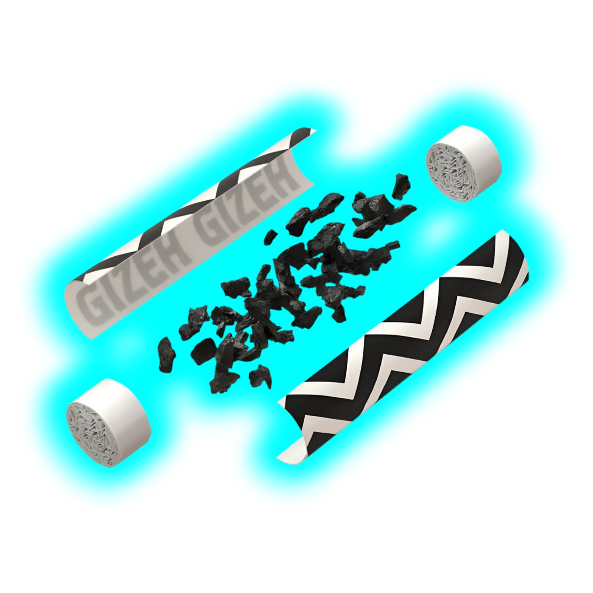 GIZEH ProCell Black 6mm 50pcs