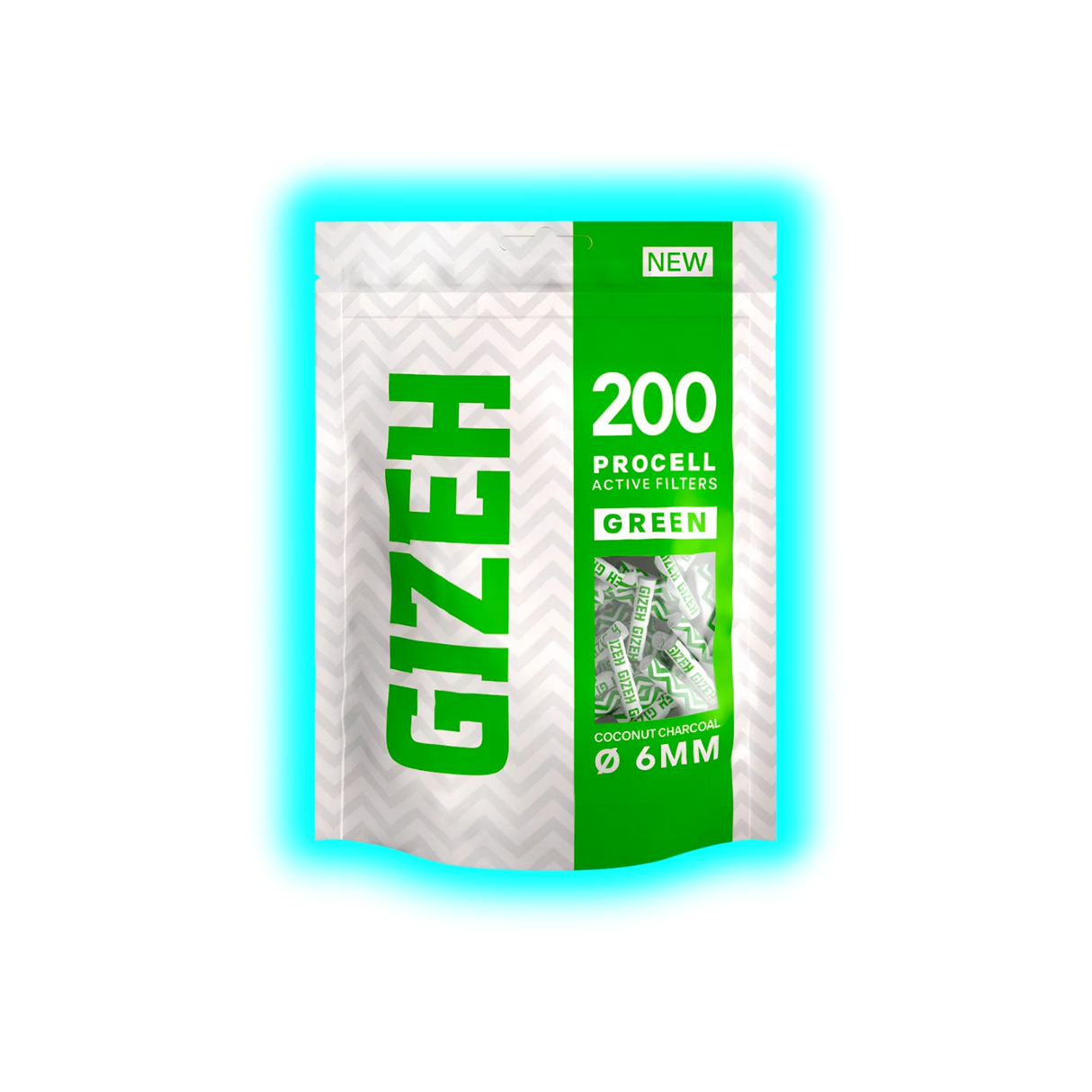 GIZEH ProCell Green 6mm 200pcs