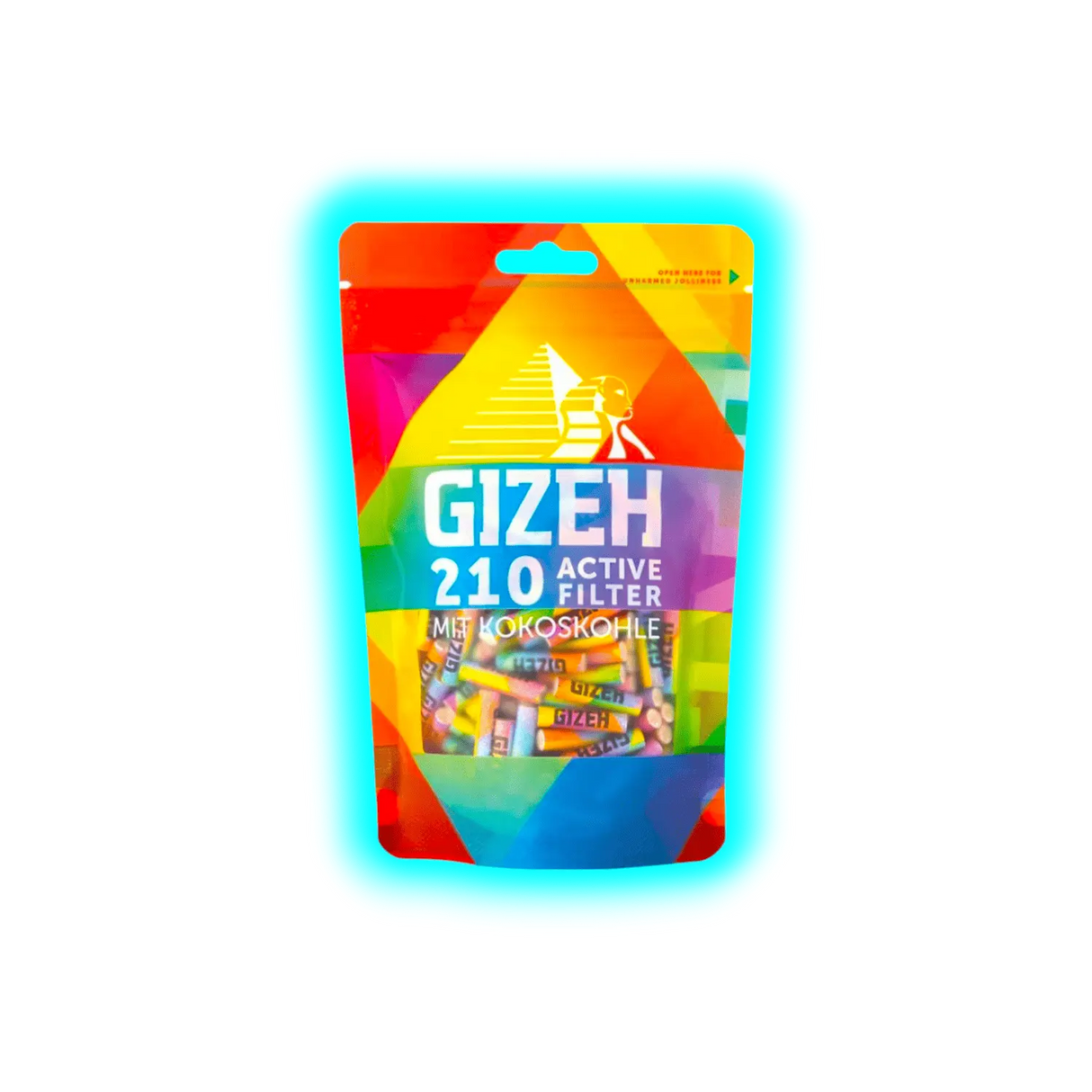 GIZEH Rainbow Active Filter 6mm 210pcs