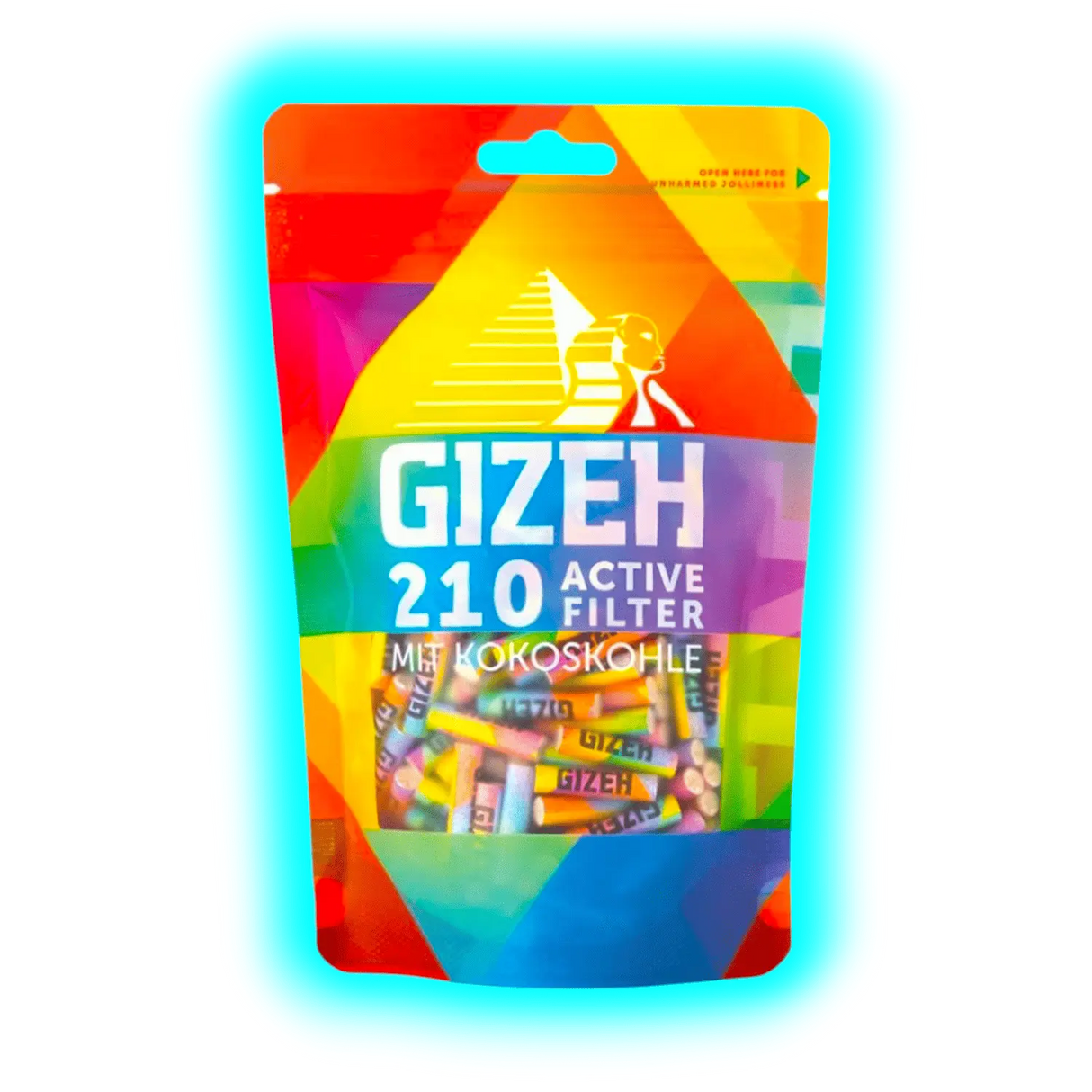 GIZEH Rainbow Active Filter 6mm 210pcs