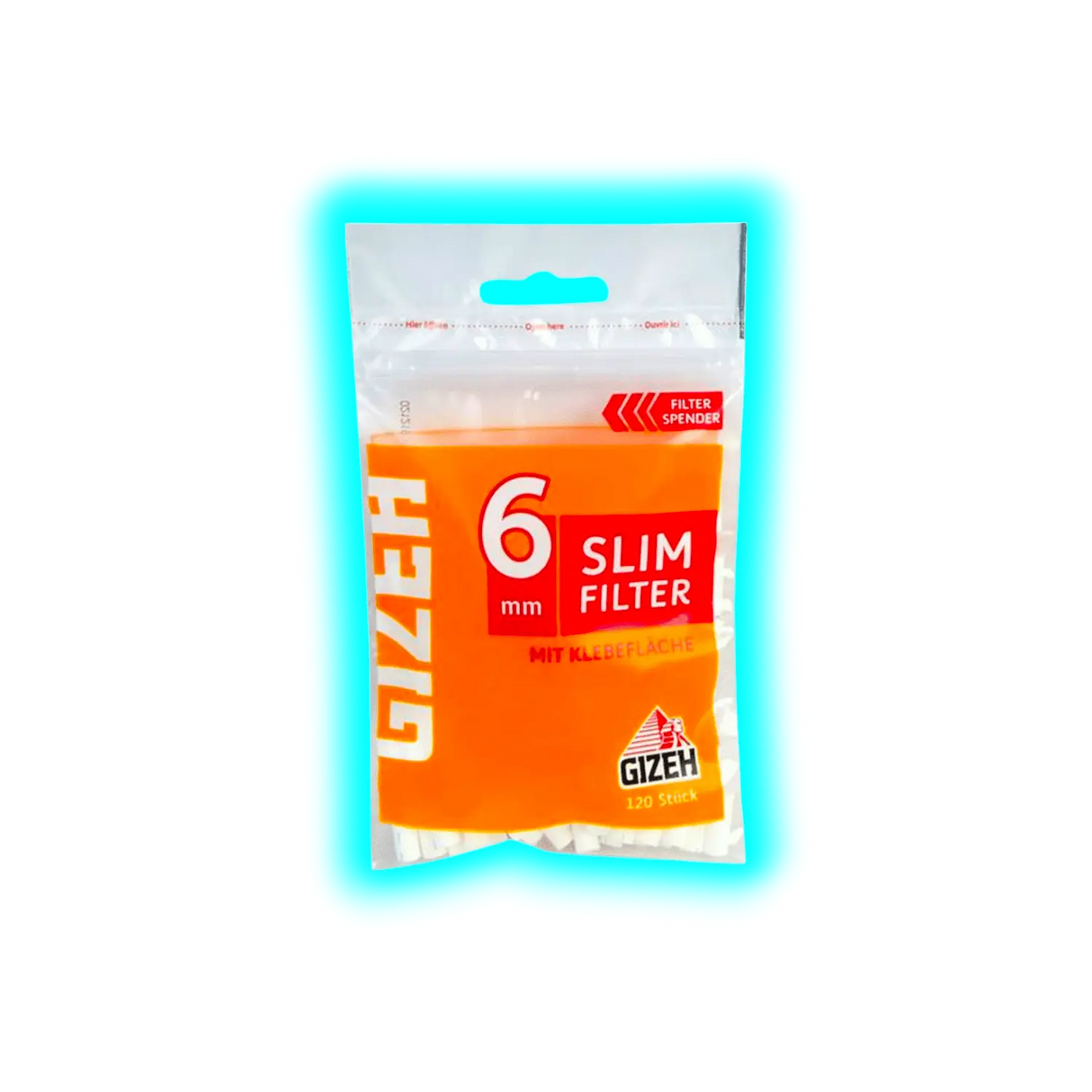 GIZEH Slim Filter 6mm 120pcs