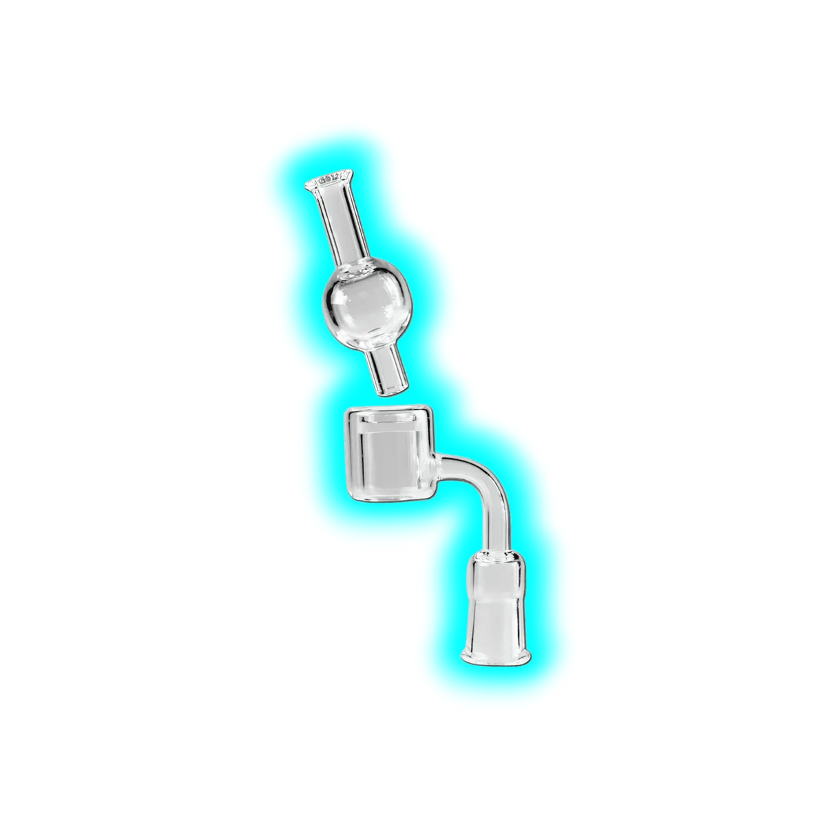 Glasbanger Set klarer Schliff mit Carb Cap 18.8mm