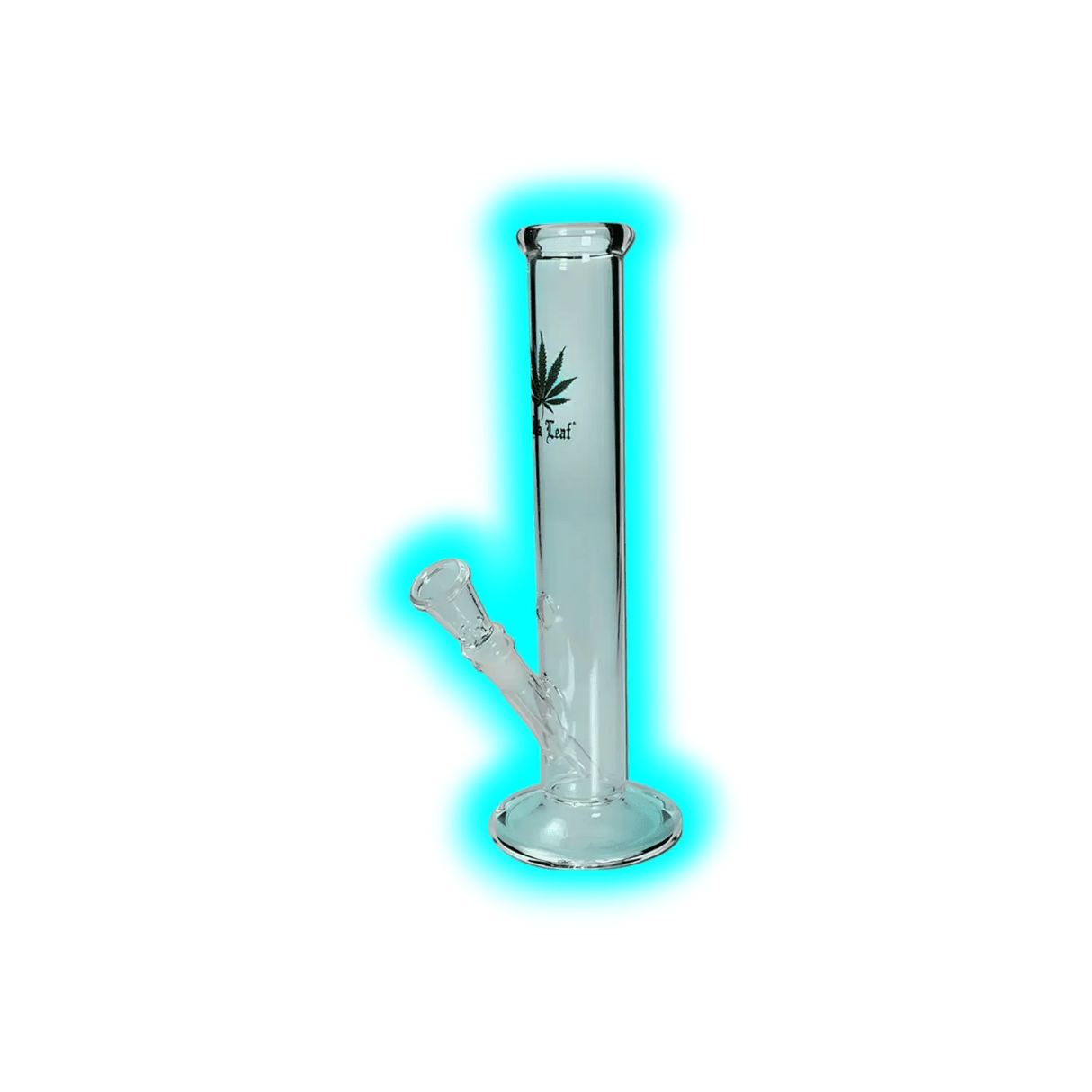 Glasbong 'Black Leaf' mit 'Green Leaf'