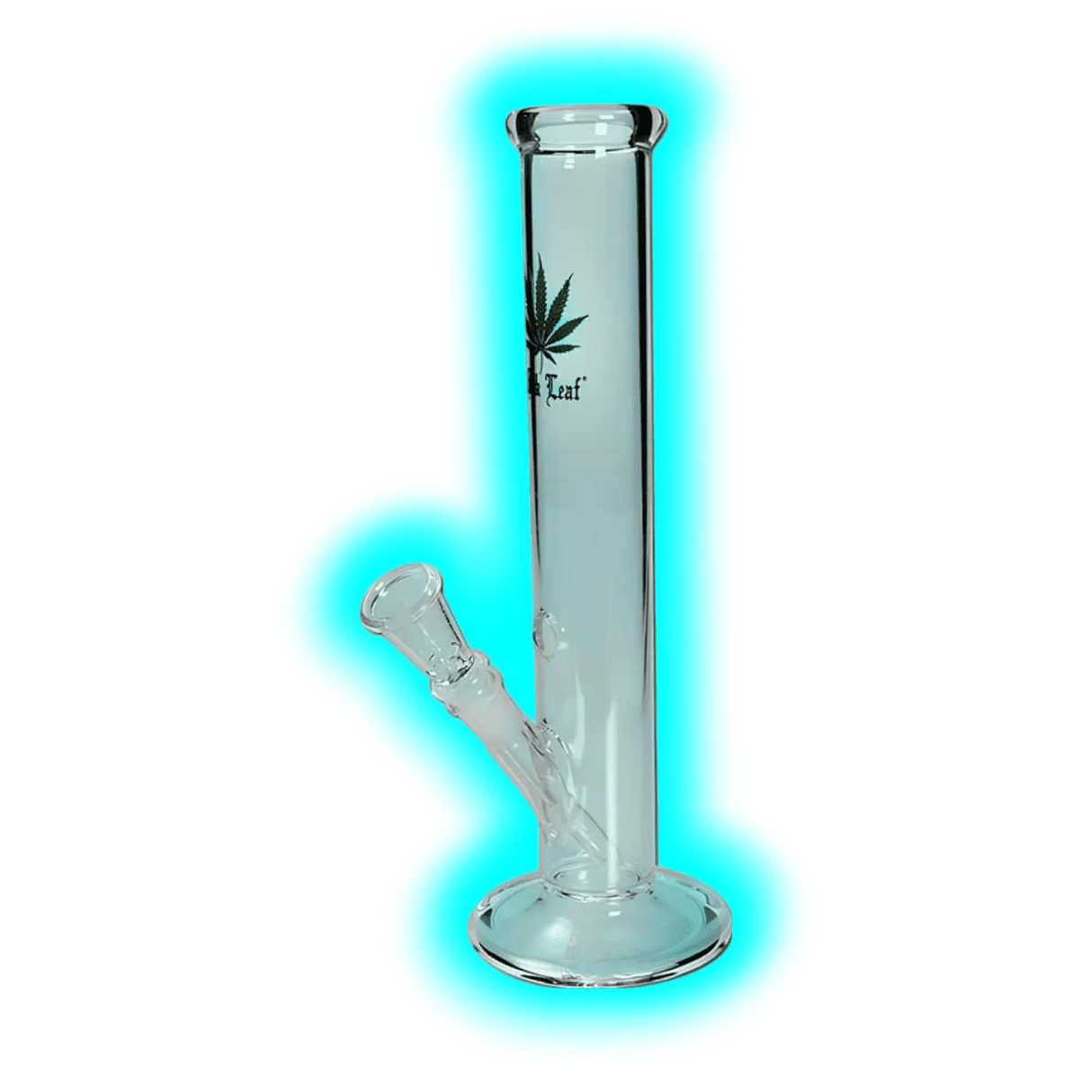 Glasbong 'Black Leaf' mit 'Green Leaf'