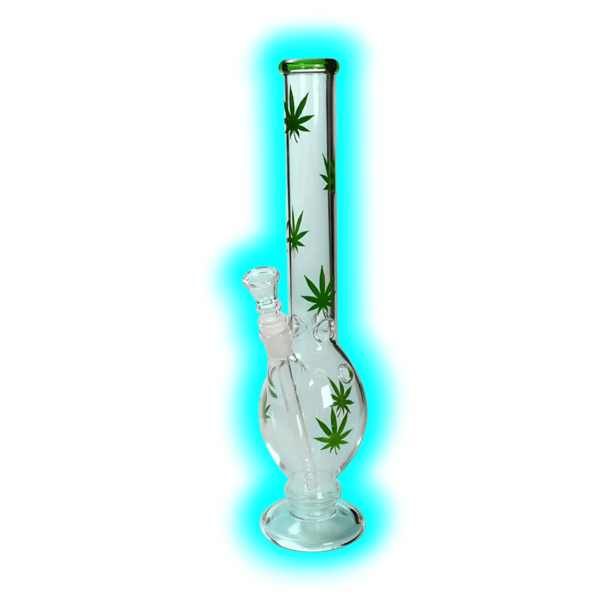 Glasbong Ice Hanfblätter 40cm