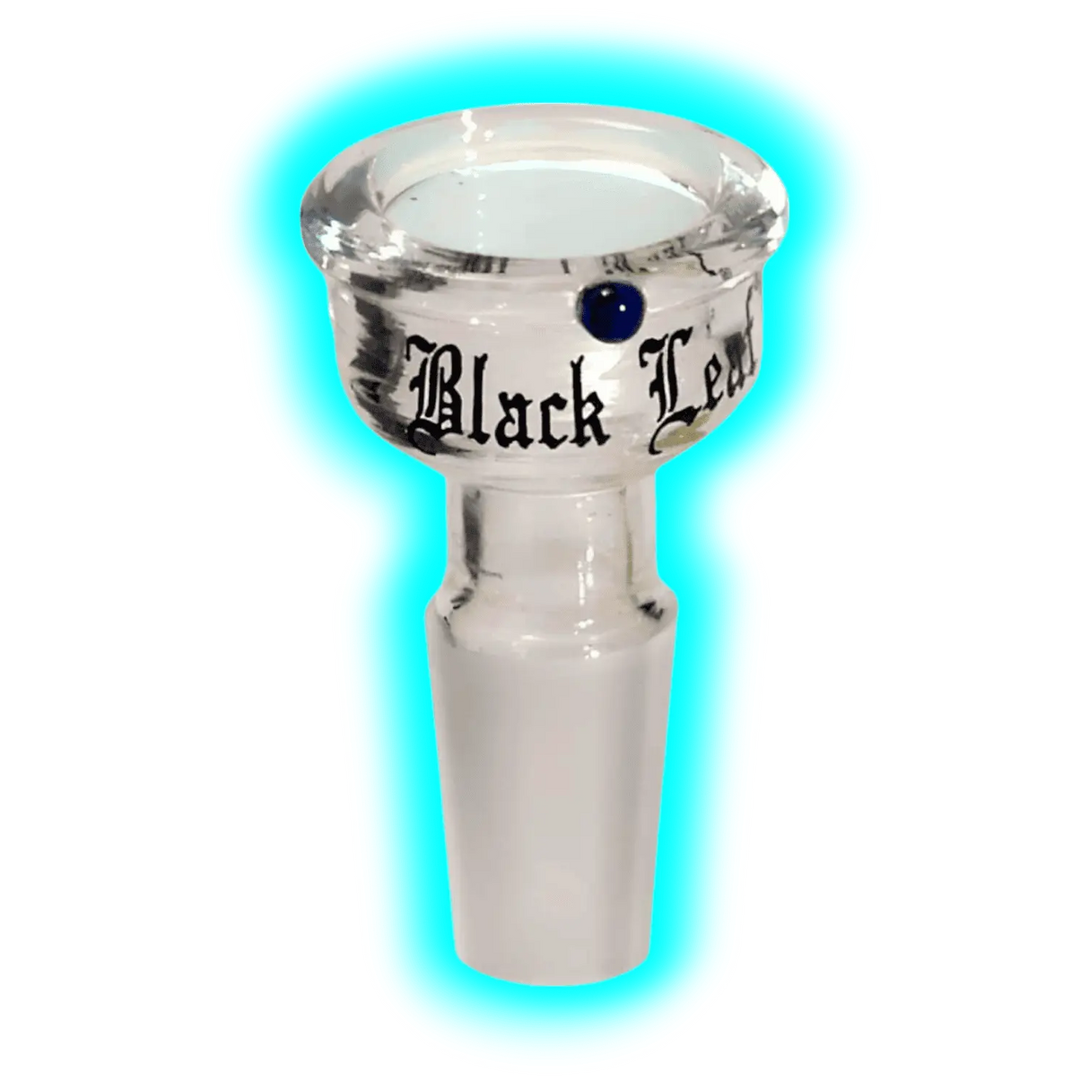 Glaskopf Flach Black Leaf 14.5 Gross