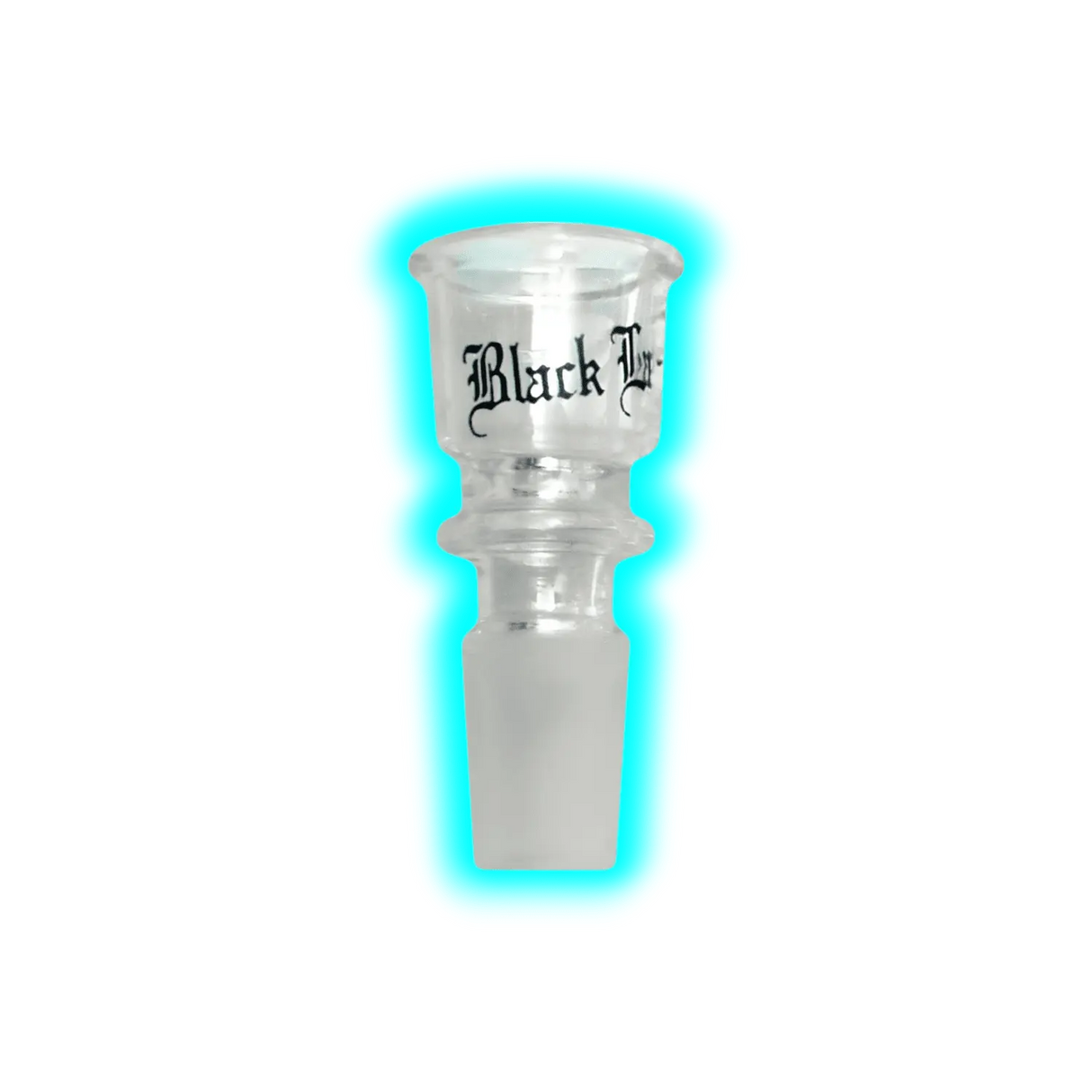 Glaskopf zylindrisch Black Leaf 14.5 Klein