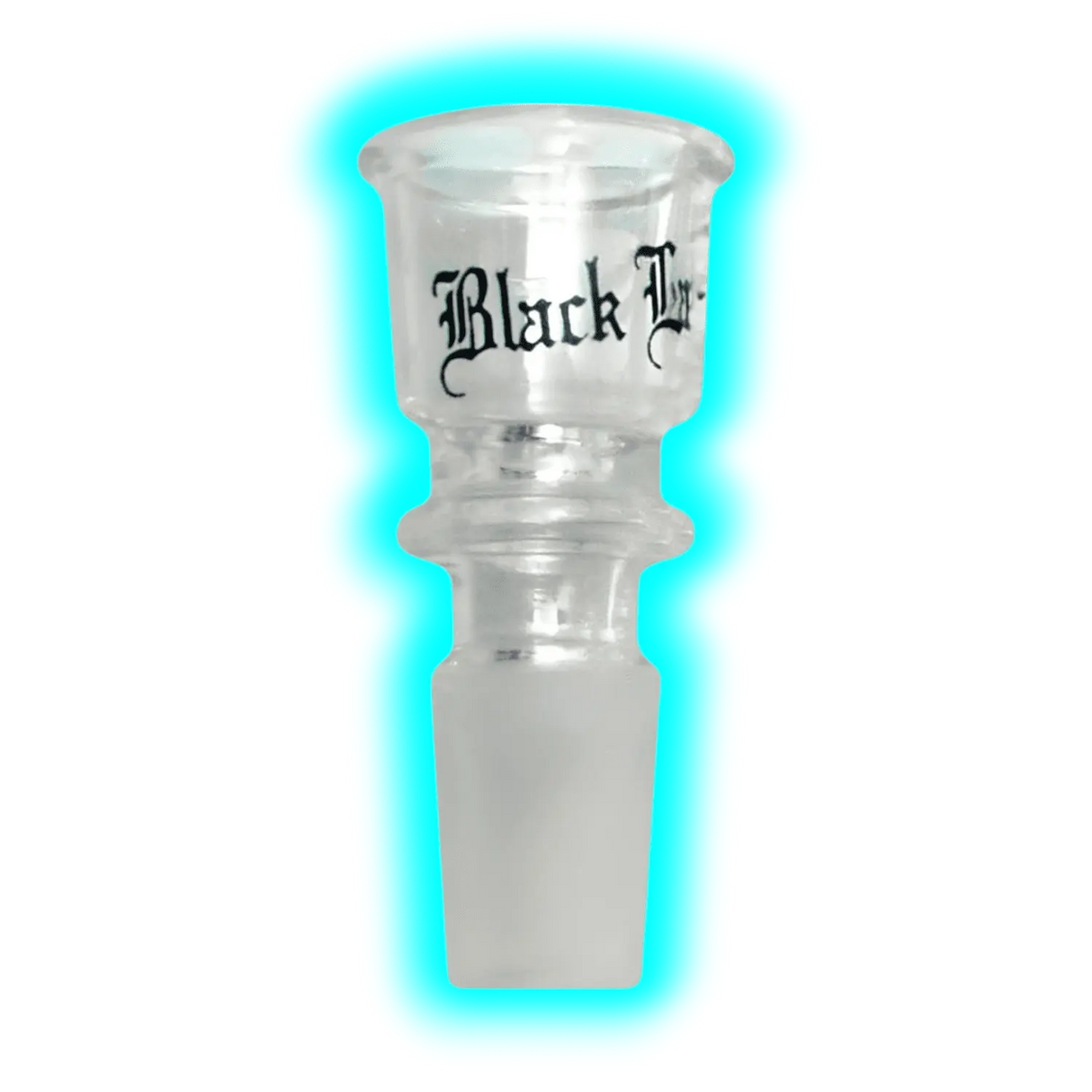 Glaskopf zylindrisch Black Leaf 14.5 Klein