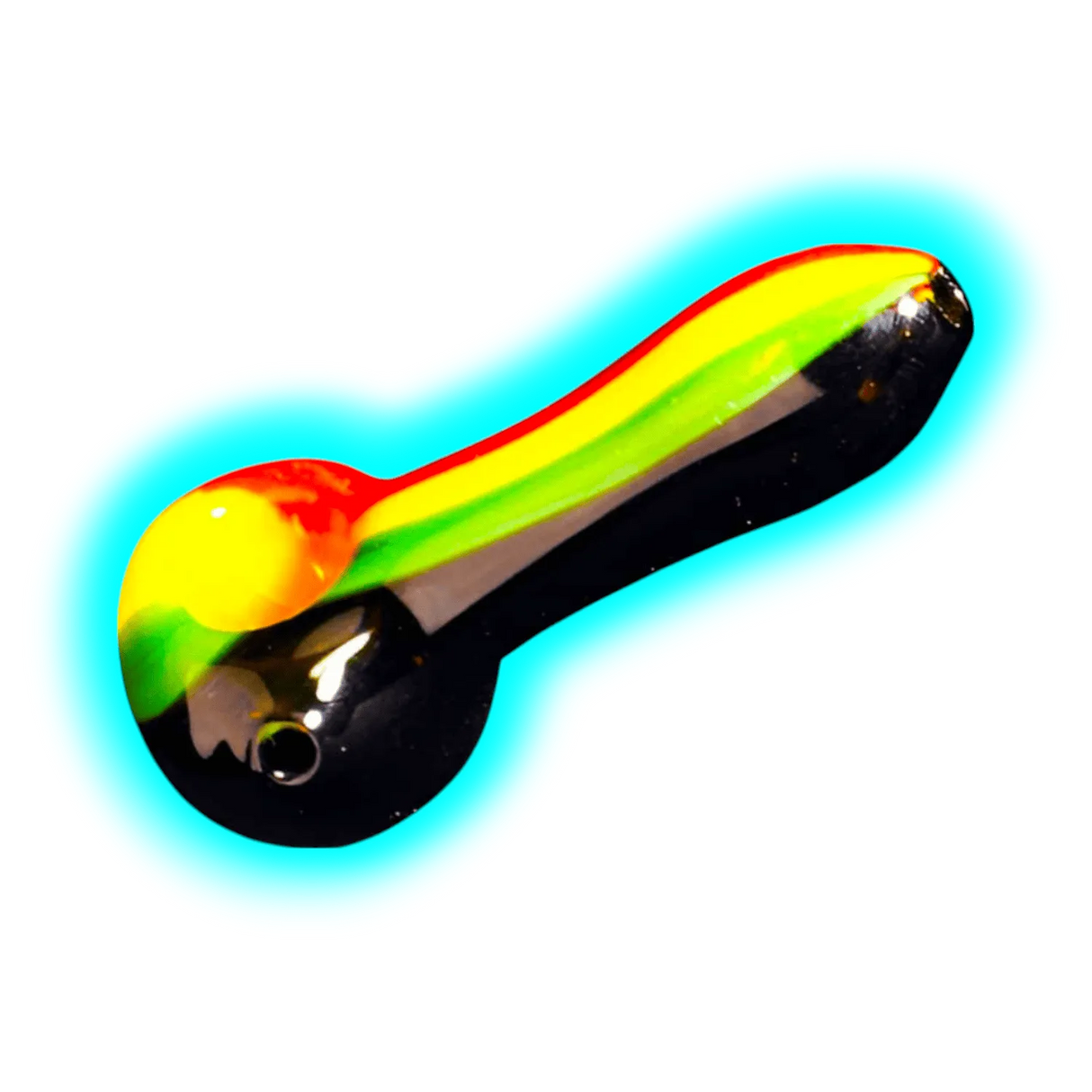 Glaspfeife P-002 Schwarz