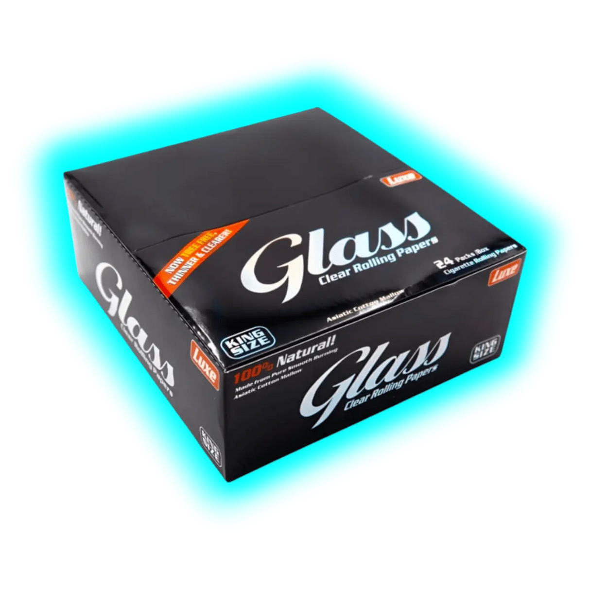 Glass King Size Transparent Cellulose Papers BOX a 24Stk