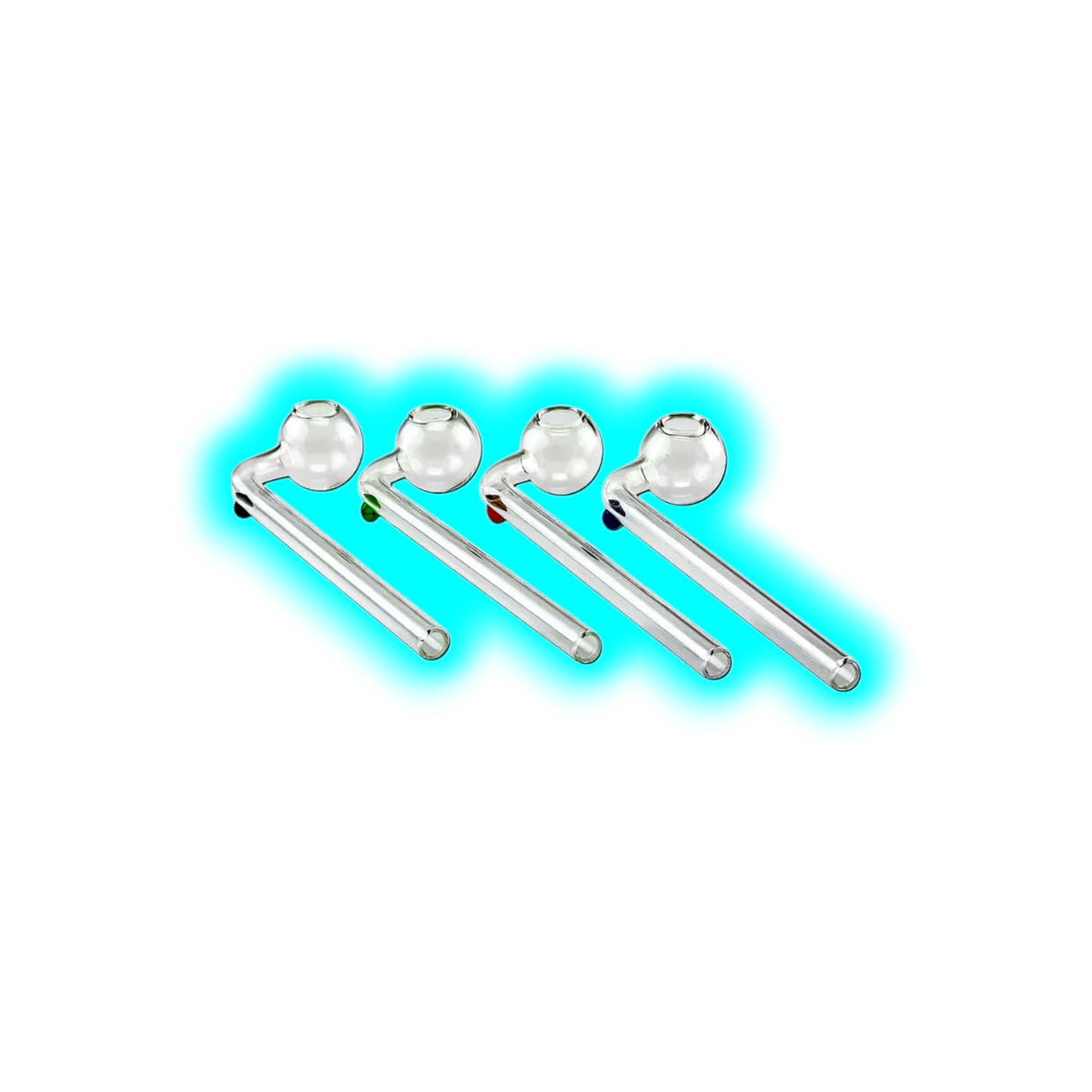 Glass Oil pipe curved 160mm