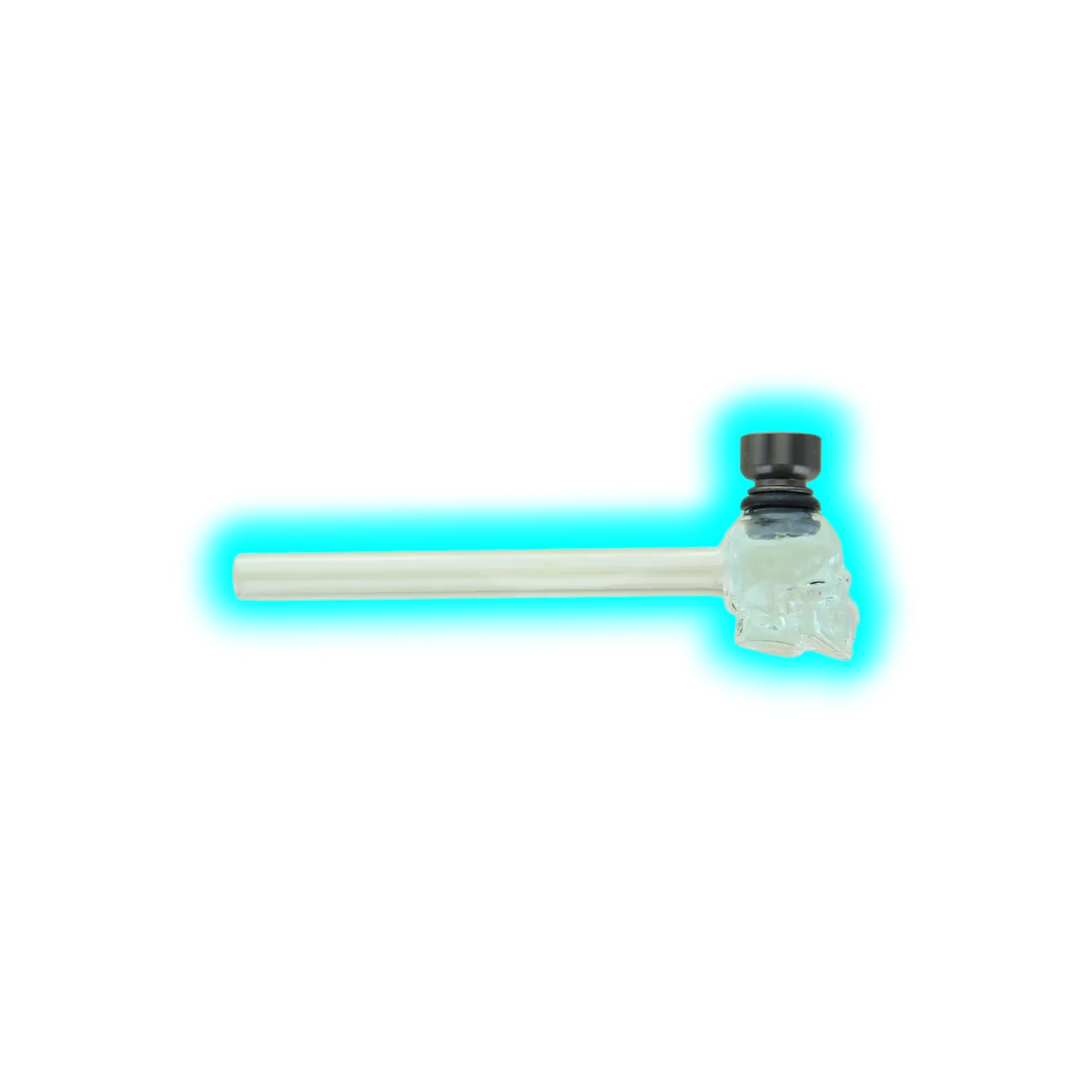Glass Pipe Skull 13cm