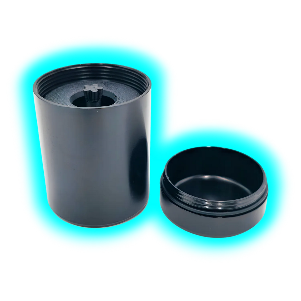 Glass Tip Bathcontainer Black