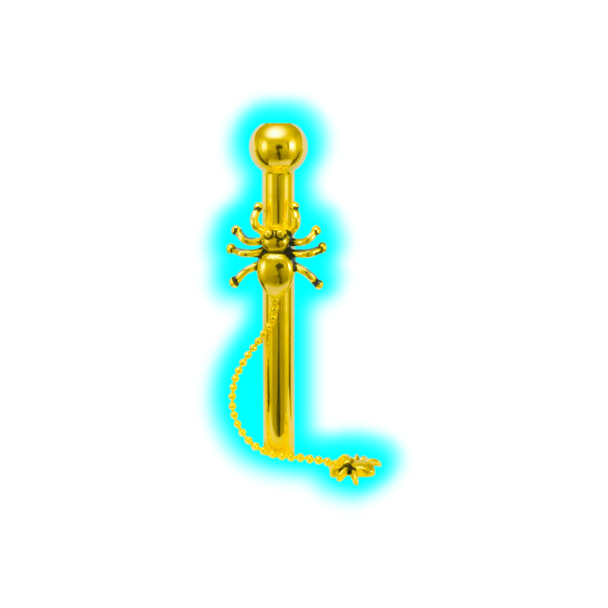 Gold Metal Sniffer Spider 6cm