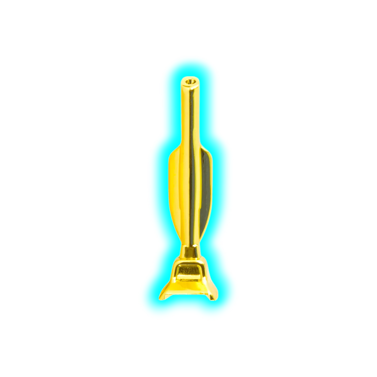 Gold Metal Sniffer Vacuum cleaner 6cm