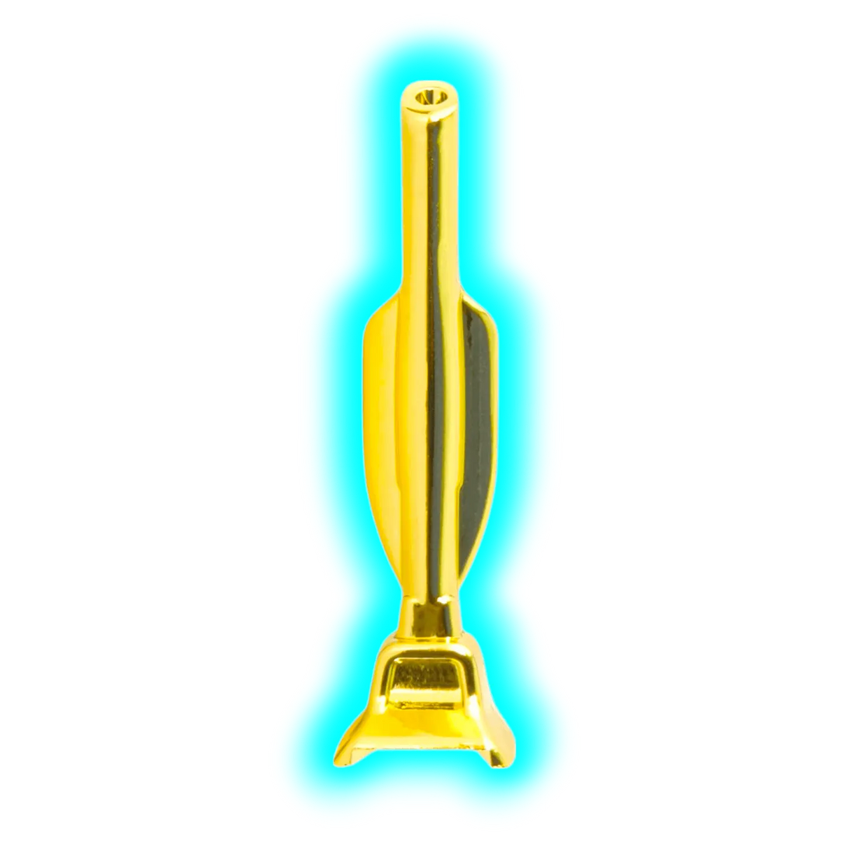 Gold Metal Sniffer Vacuum cleaner 6cm