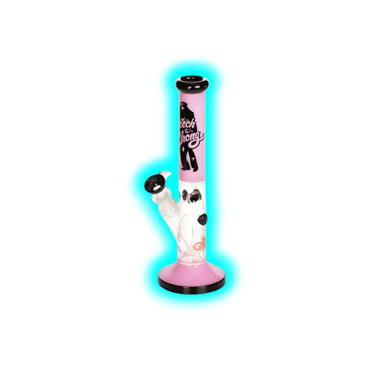 Grace Glass Cheech and Chong Peace Bong Straight Pink 30cm