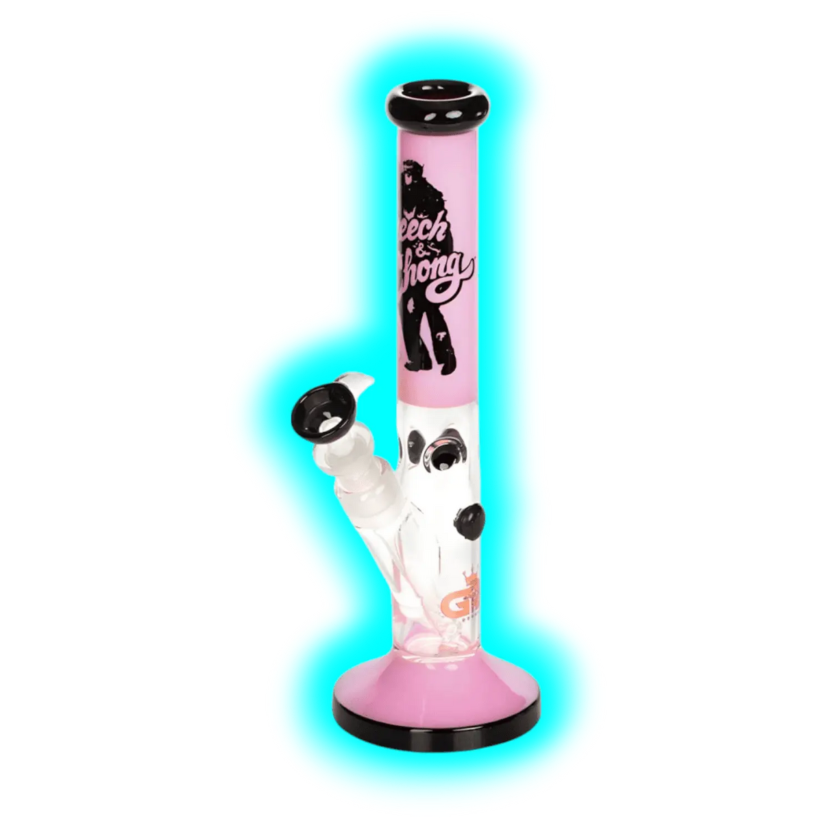 Grace Glass Cheech and Chong Peace Bong Straight Pink 30cm