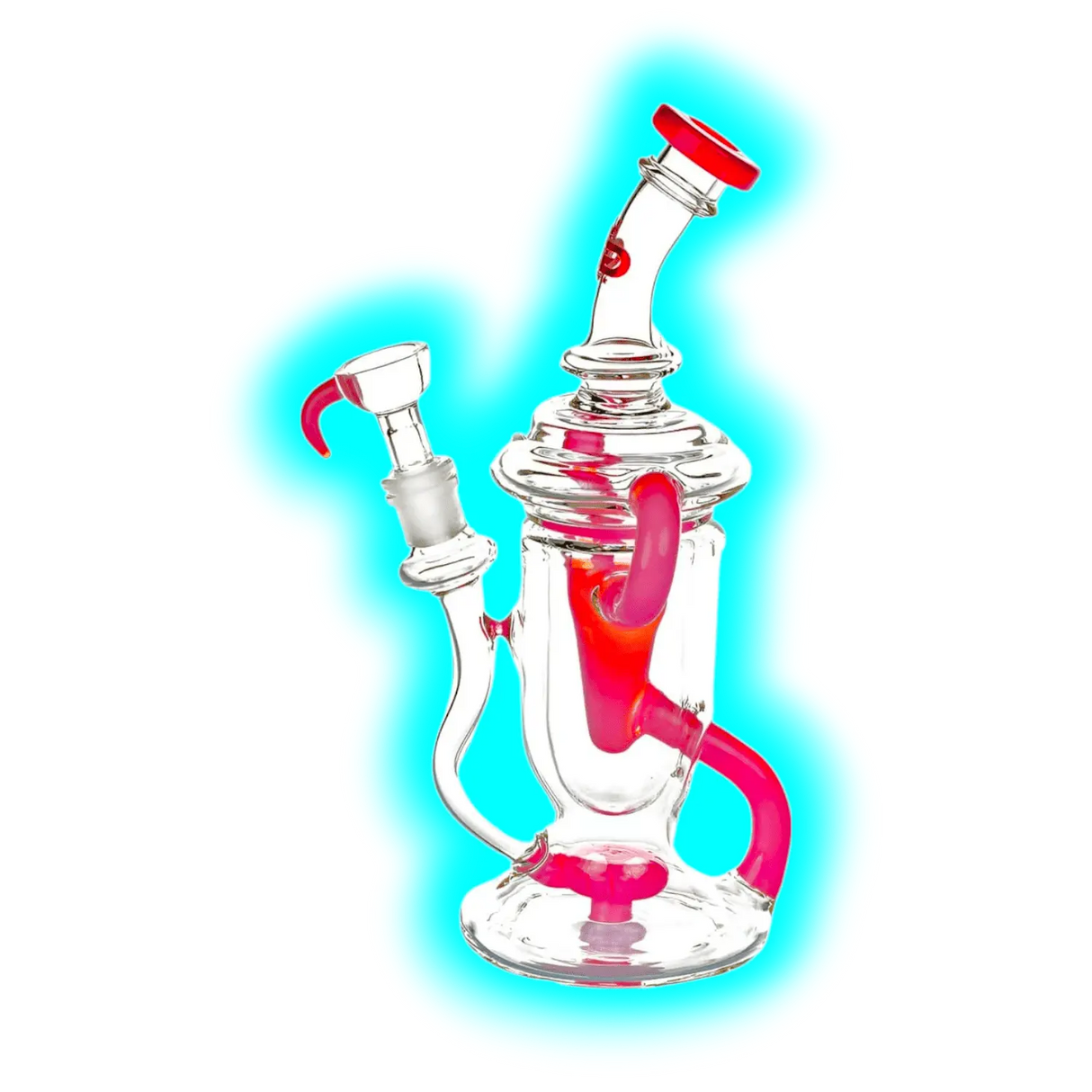 Grace Glass Recycle Bong Pink 24.5cm