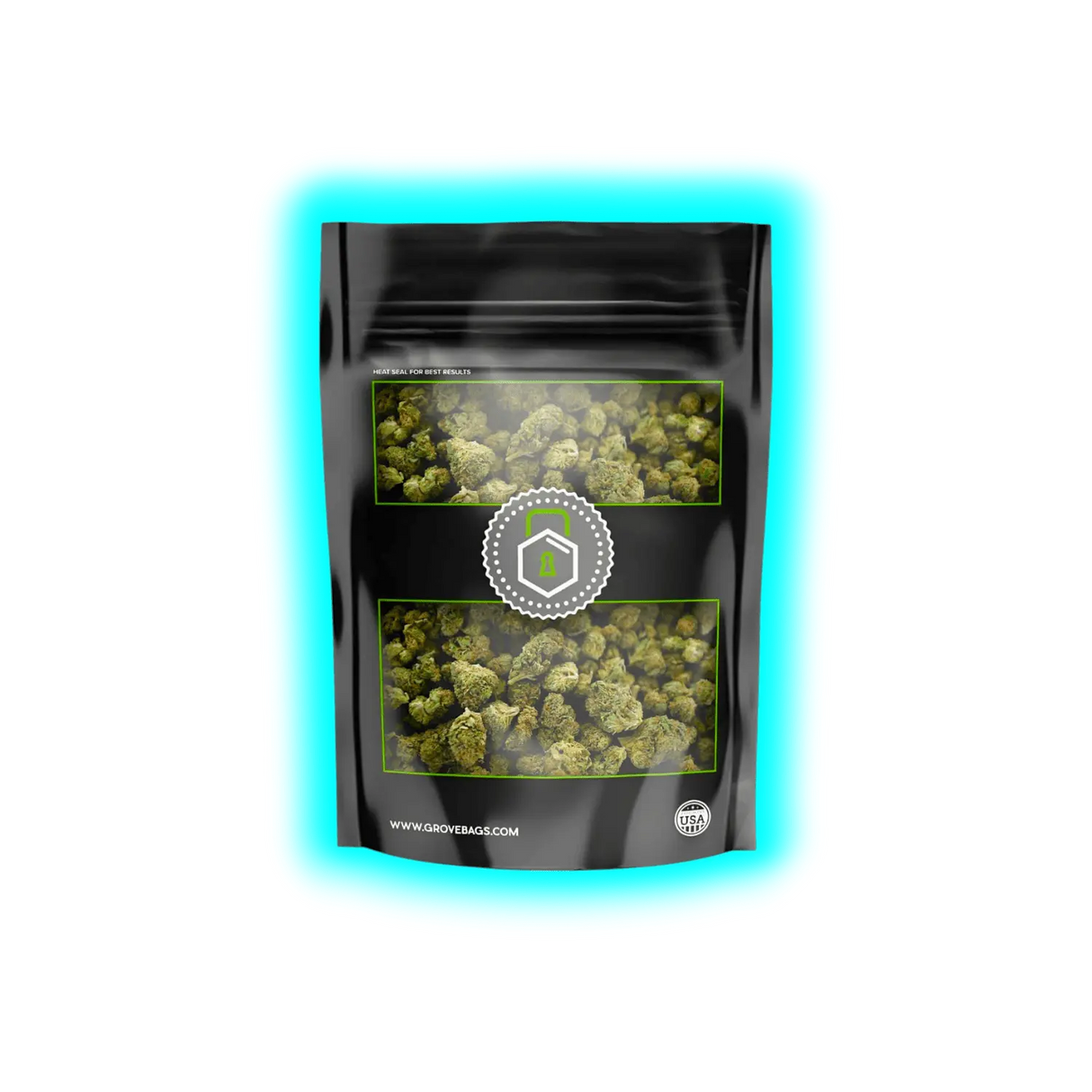 GroveBags TerpLoc Window Pouch for 100g