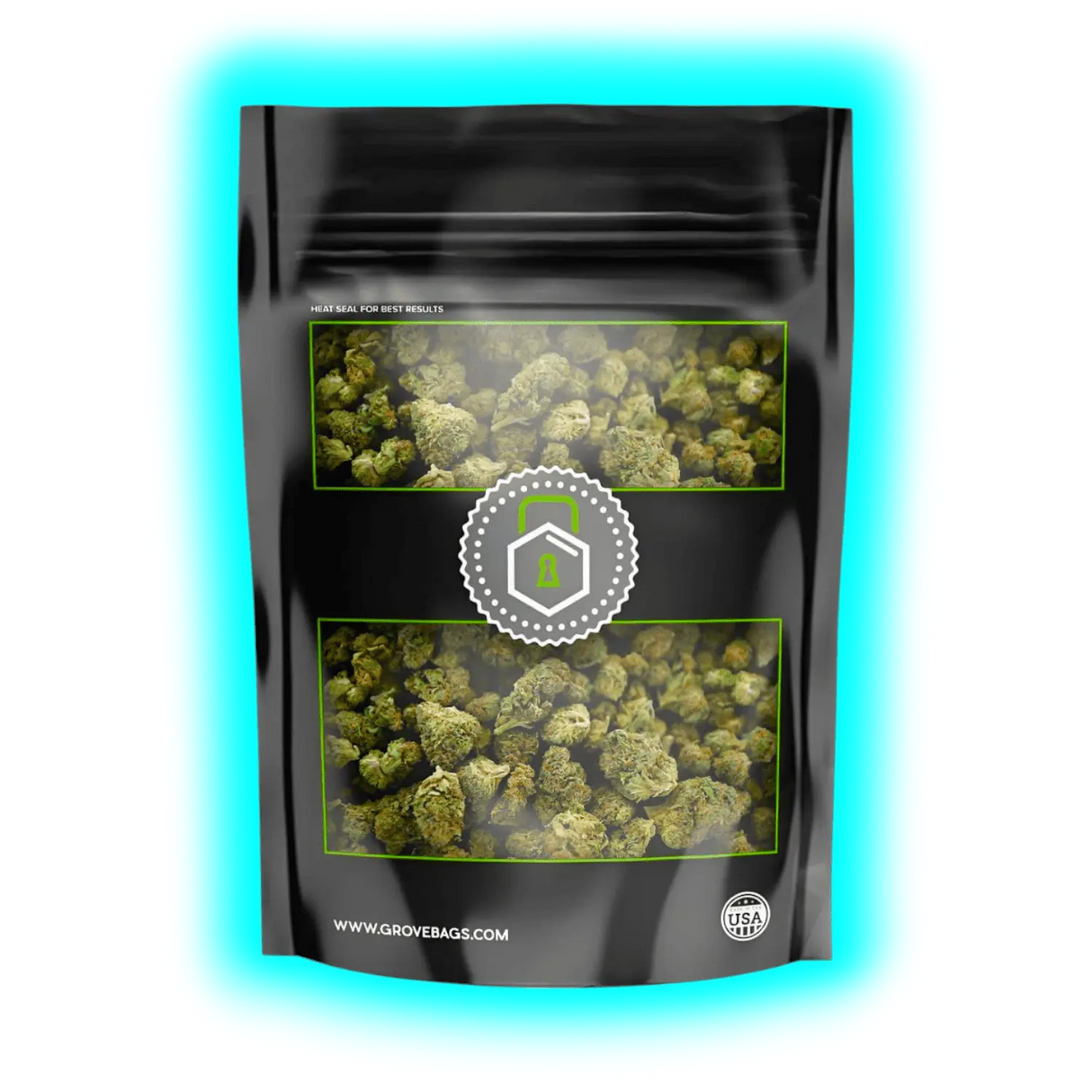 GroveBags TerpLoc Window Pouch for 100g