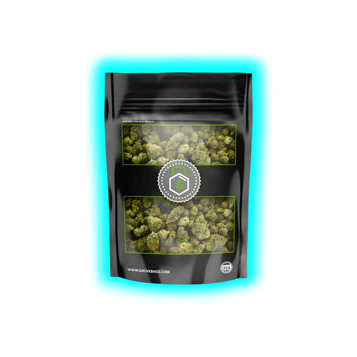 GroveBags TerpLoc Window Pouch for 250g