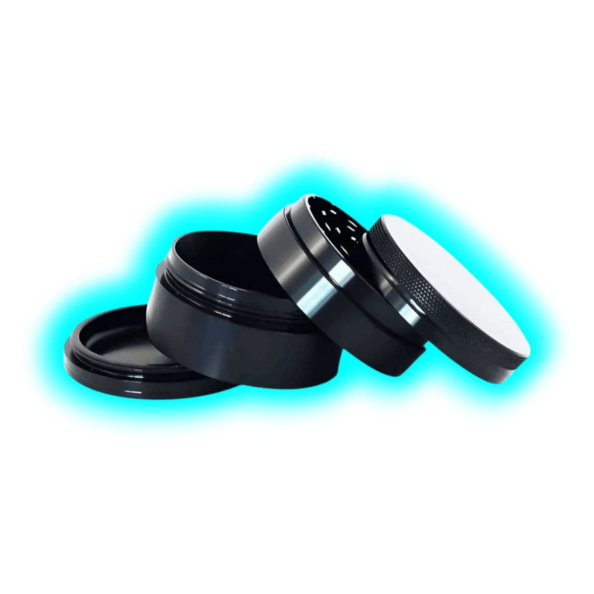 HAMMERCRAFT X RAW Aluminium Grinder M Black 4parts 55mm