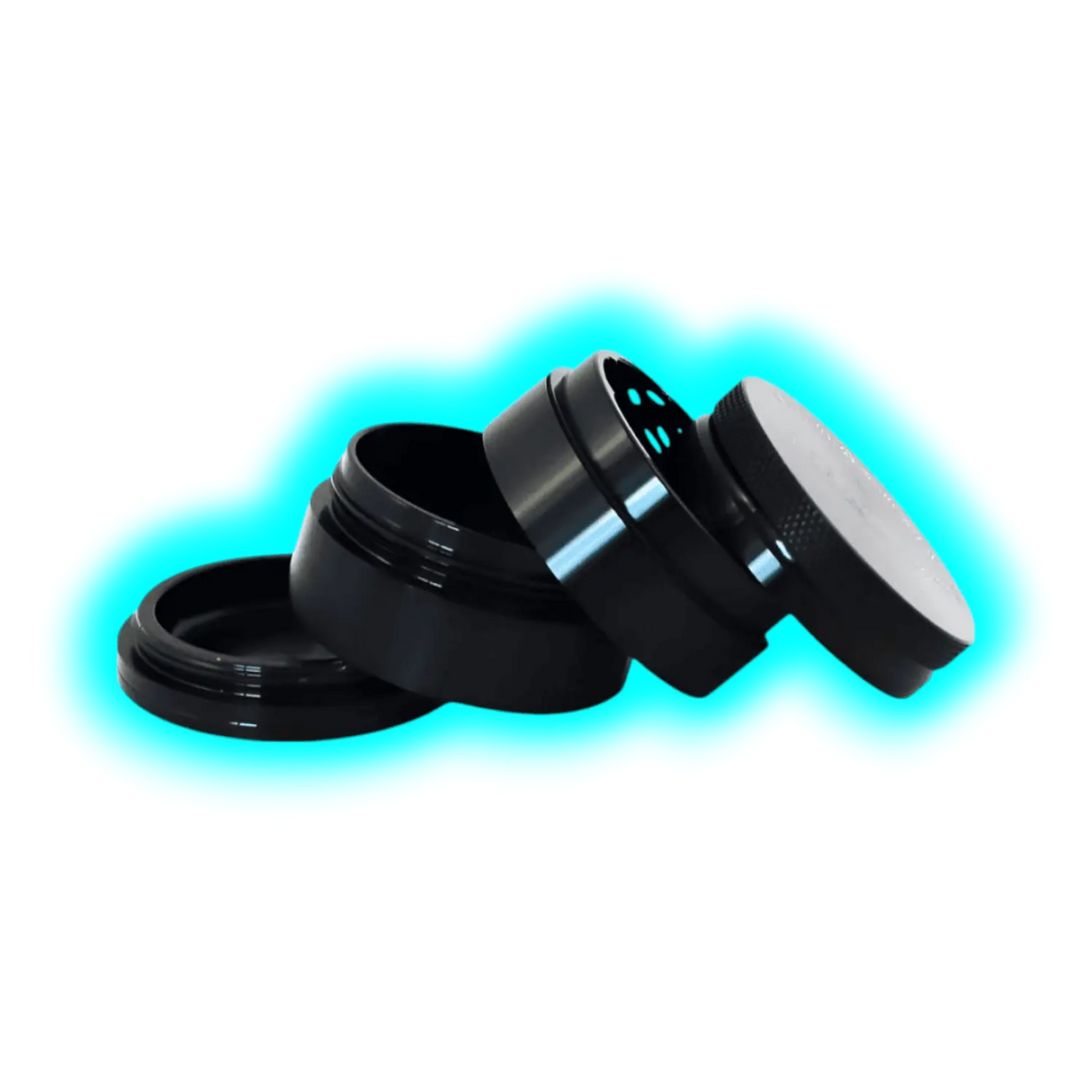 HAMMERCRAFT X RAW Aluminium Grinder S Black 4parts 50mm