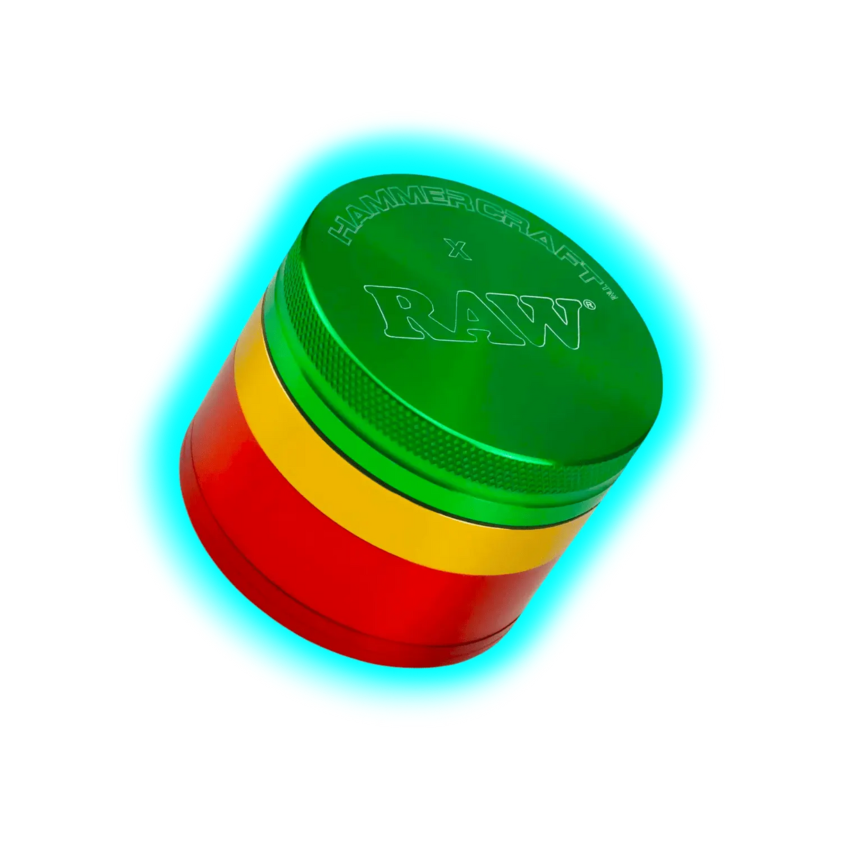 HAMMERCRAFT X RAW Aluminium Grinder S Rasta 4parts 50mm