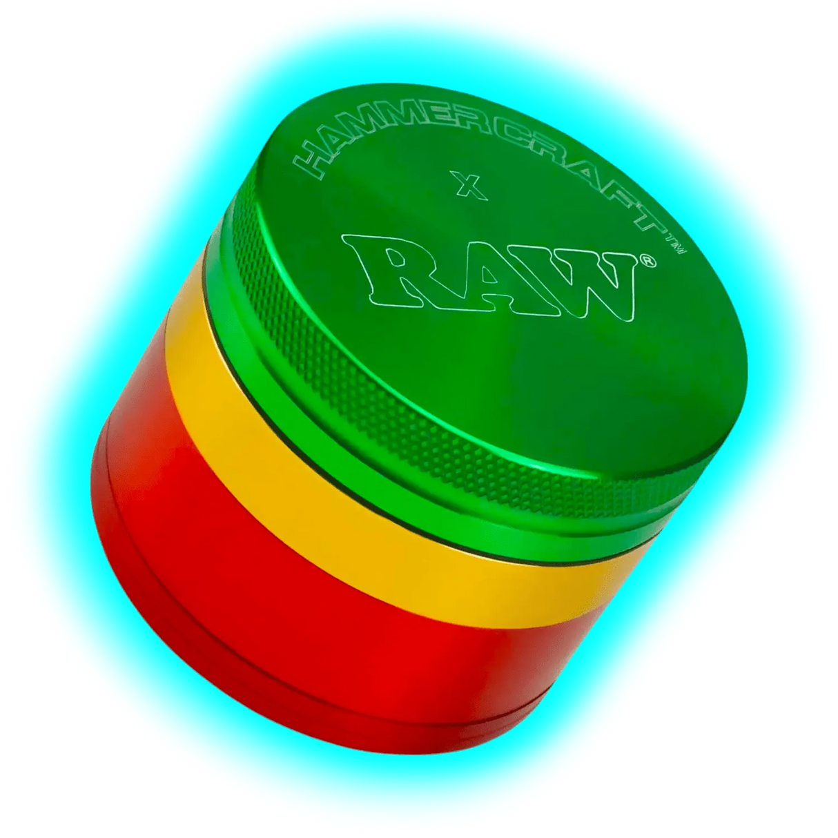 HAMMERCRAFT X RAW Aluminium Grinder S Rasta 4parts 50mm