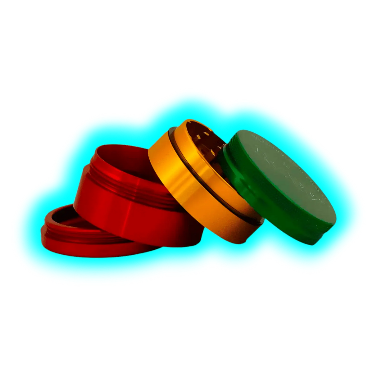 HAMMERCRAFT X RAW Aluminium Grinder S Rasta 4parts 50mm