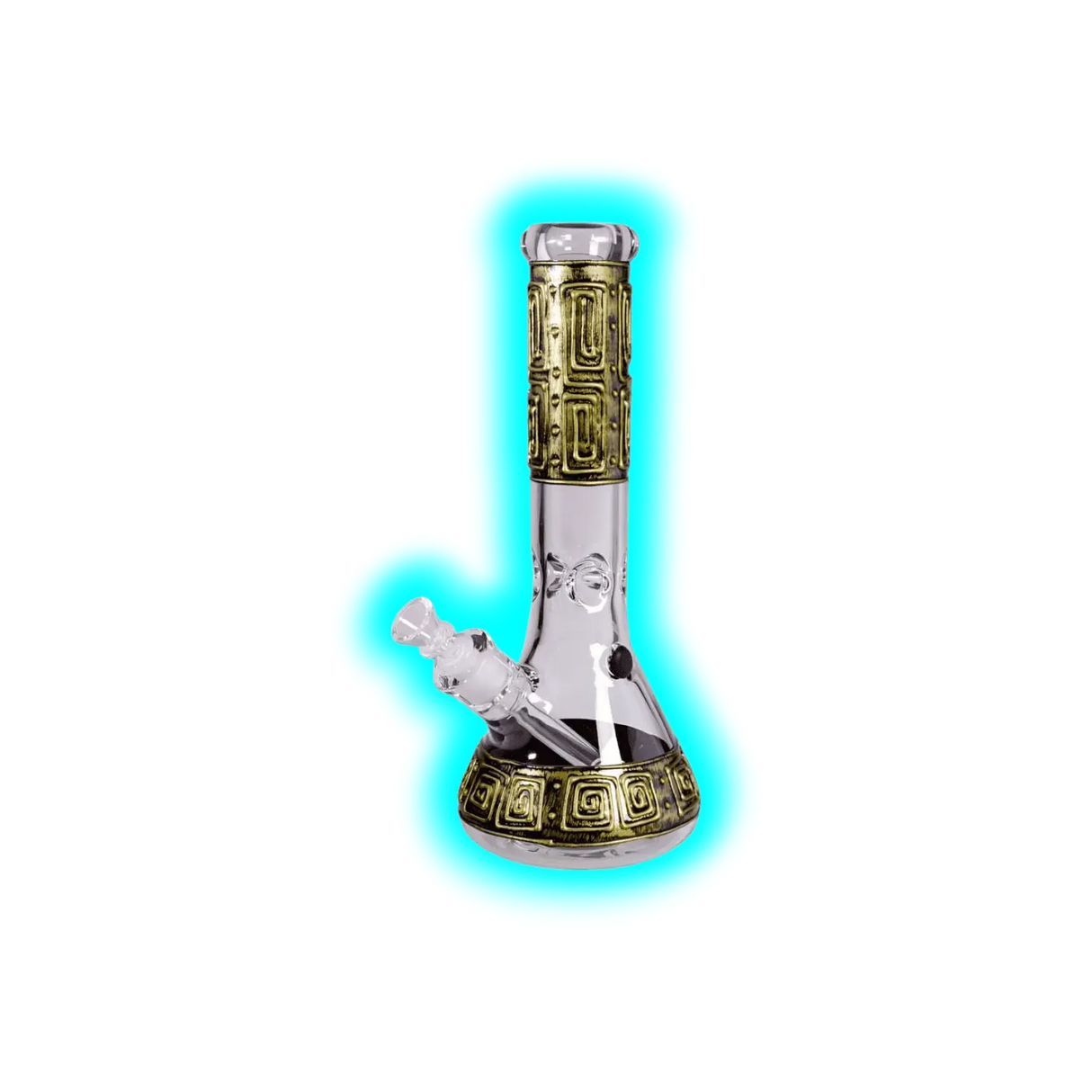 Handbemalte Glasbong Ice Steam Punk 1