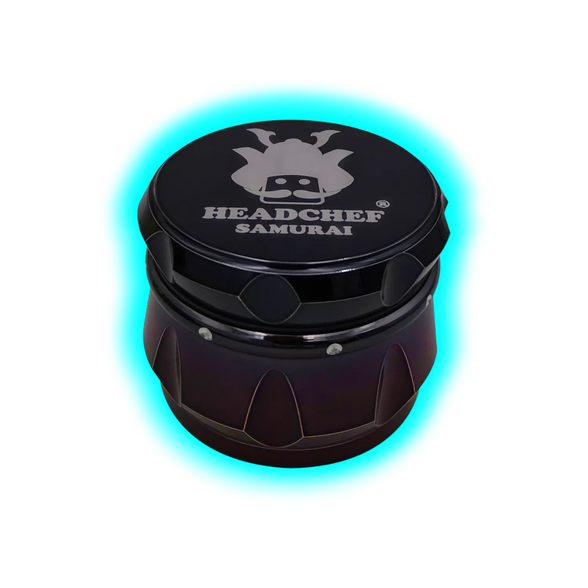 Headchef Iridescent Samurai Grinder Black Red 55mm