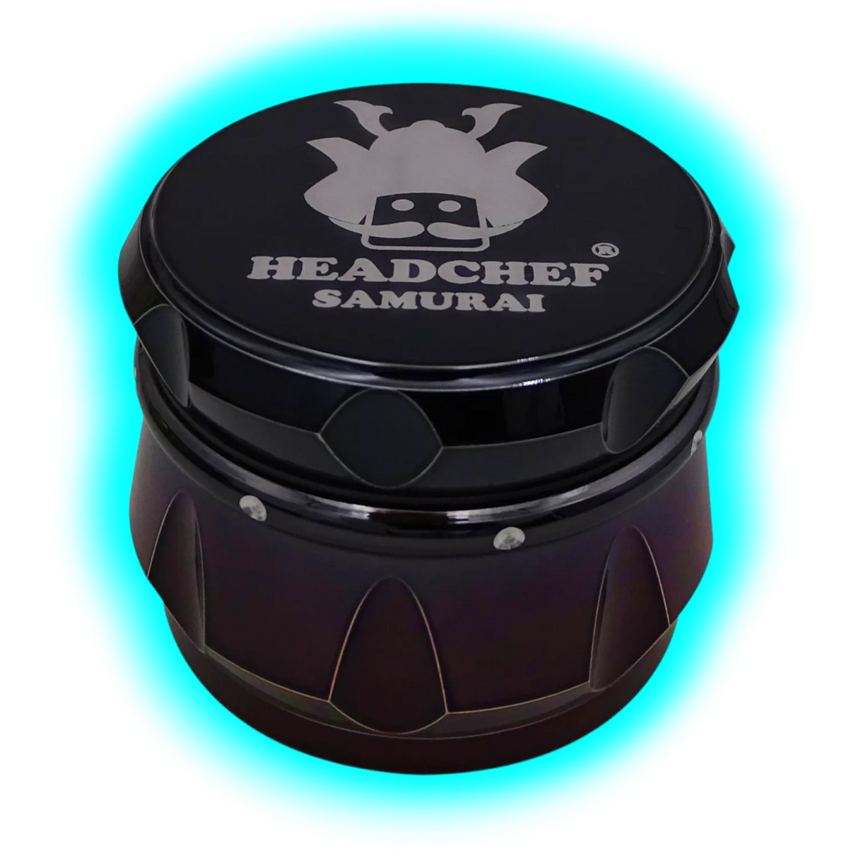 Headchef Iridescent Samurai Grinder Black Red 55mm