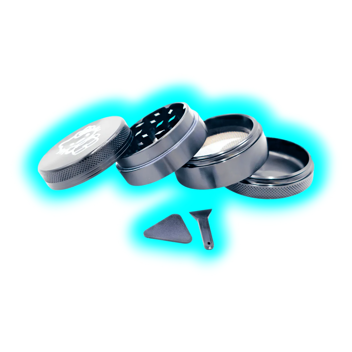 Hello Kitty Aluminium Grinder Black 4Parts 50mm