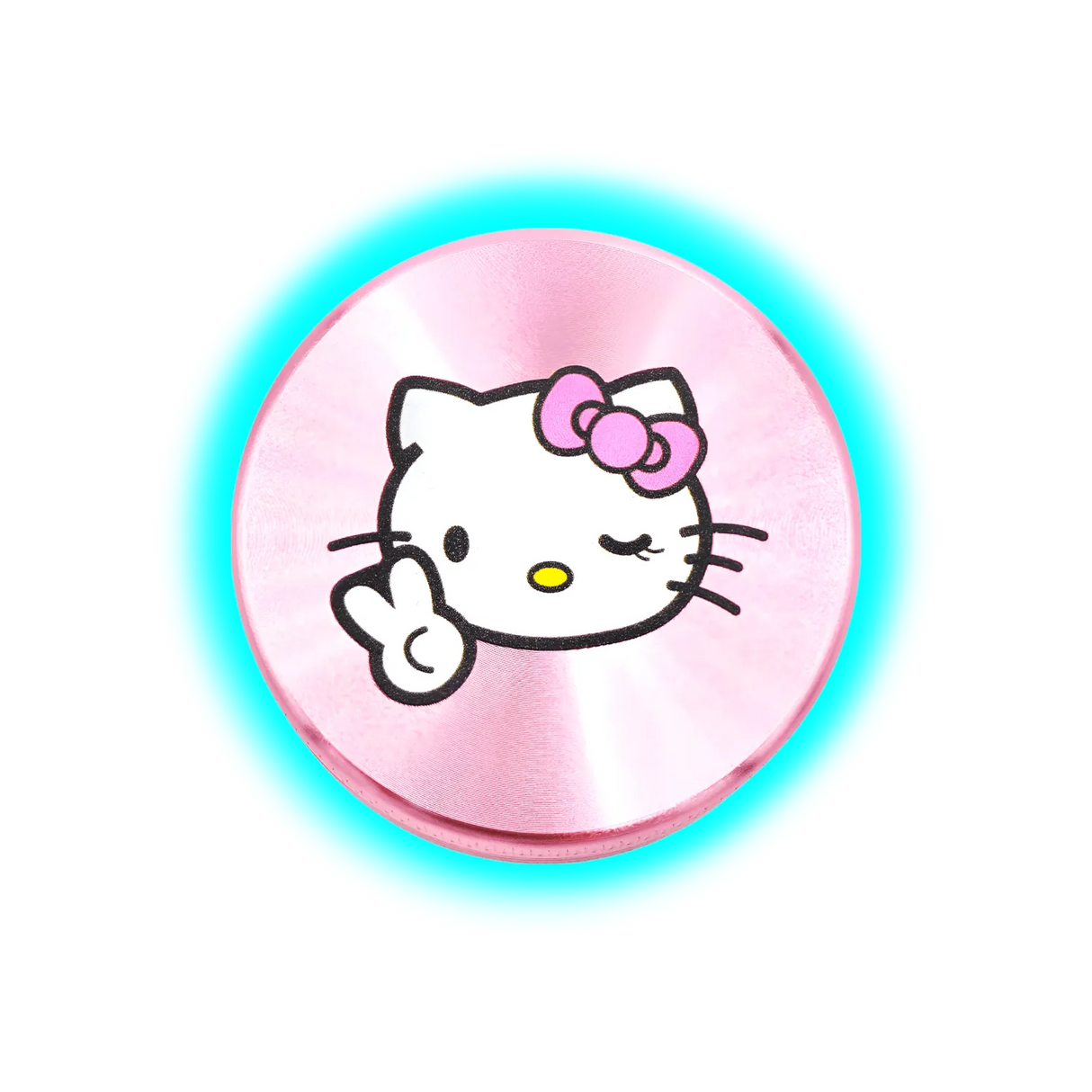Hello Kitty Aluminium Grinder Peace Pink 2 Parts 50mm